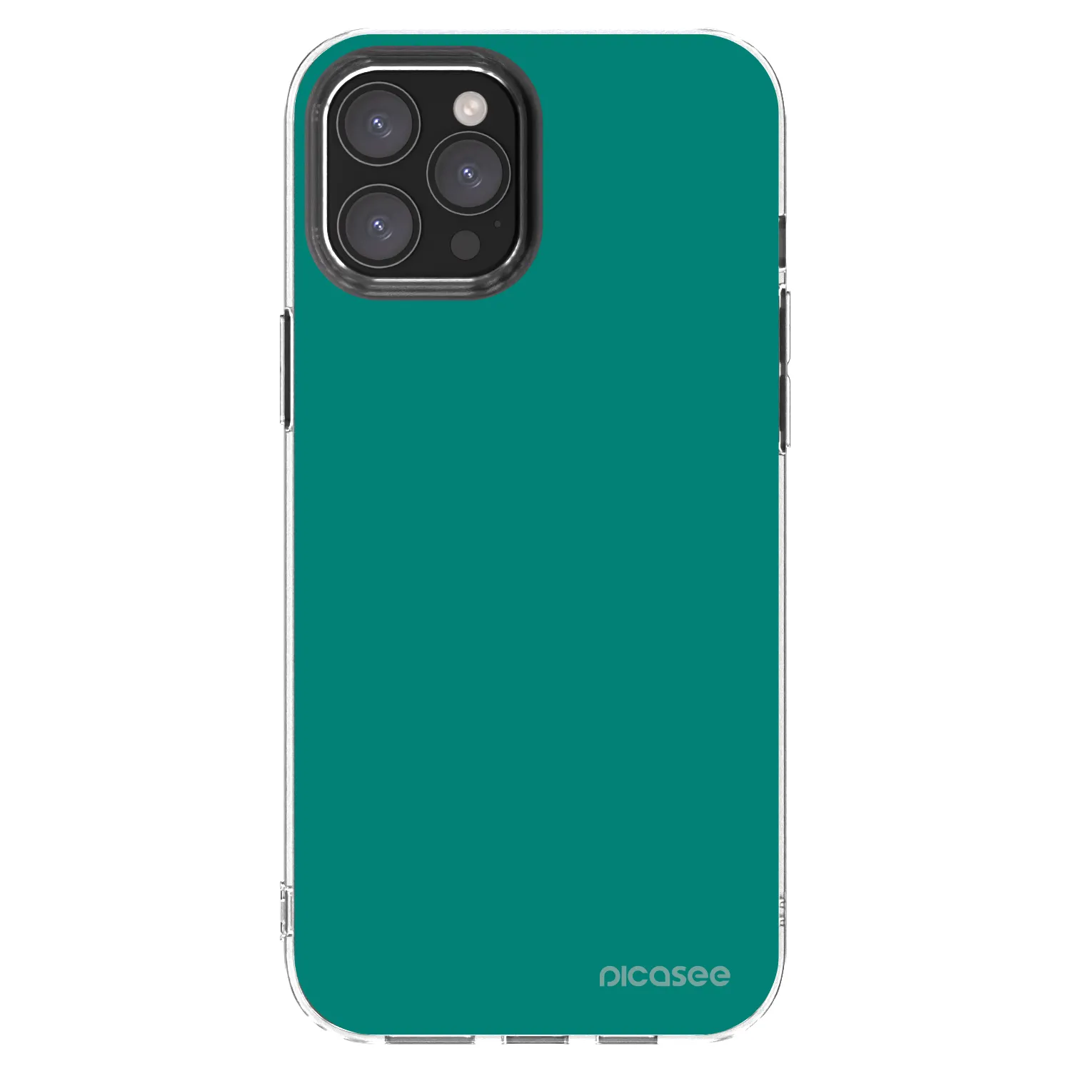 Picasee silikónový prehľadný obal pre Apple iPhone 12 Pro Max - Emerald Mist