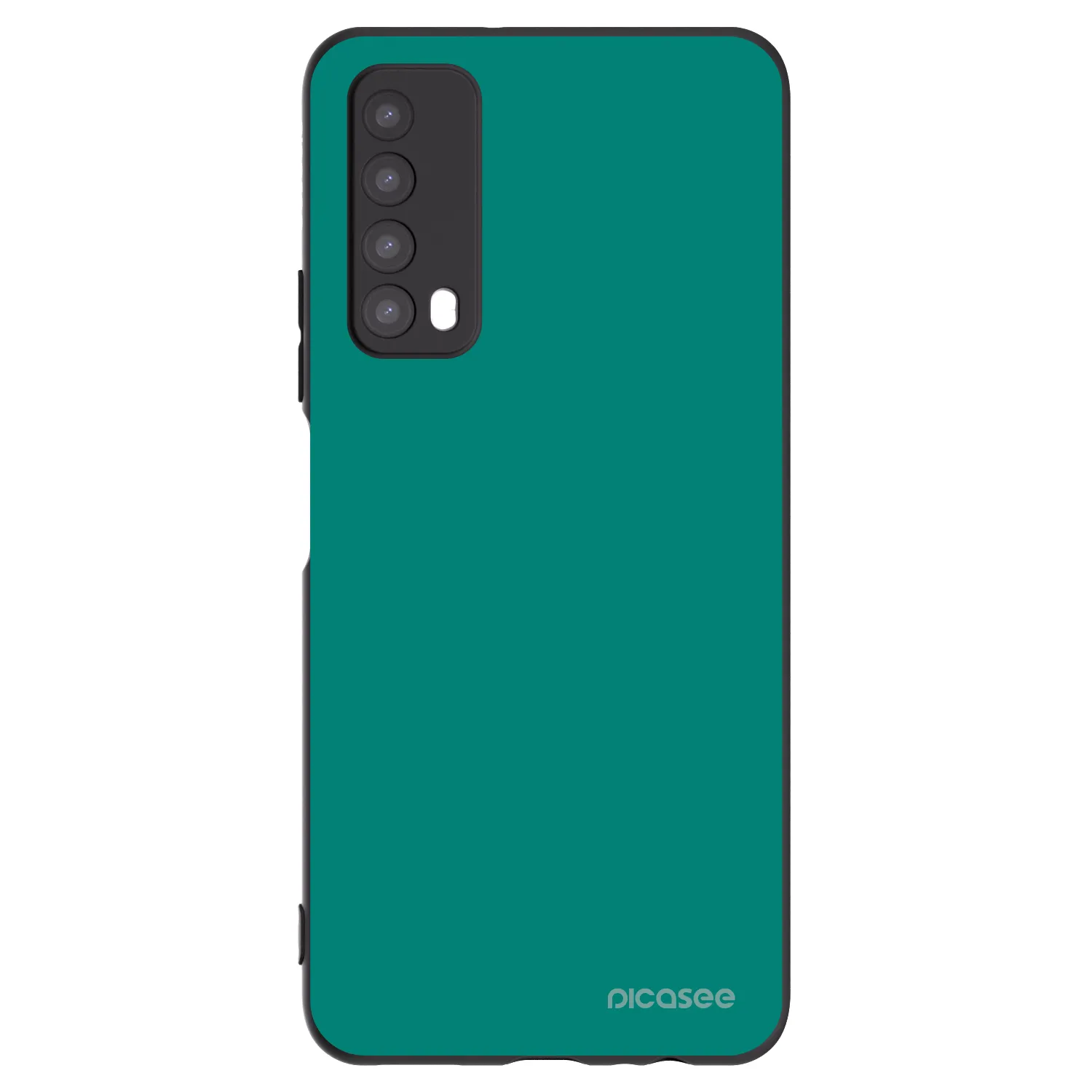 Picasee silikónový čierny obal pre Huawei P Smart 2021 - Emerald Mist