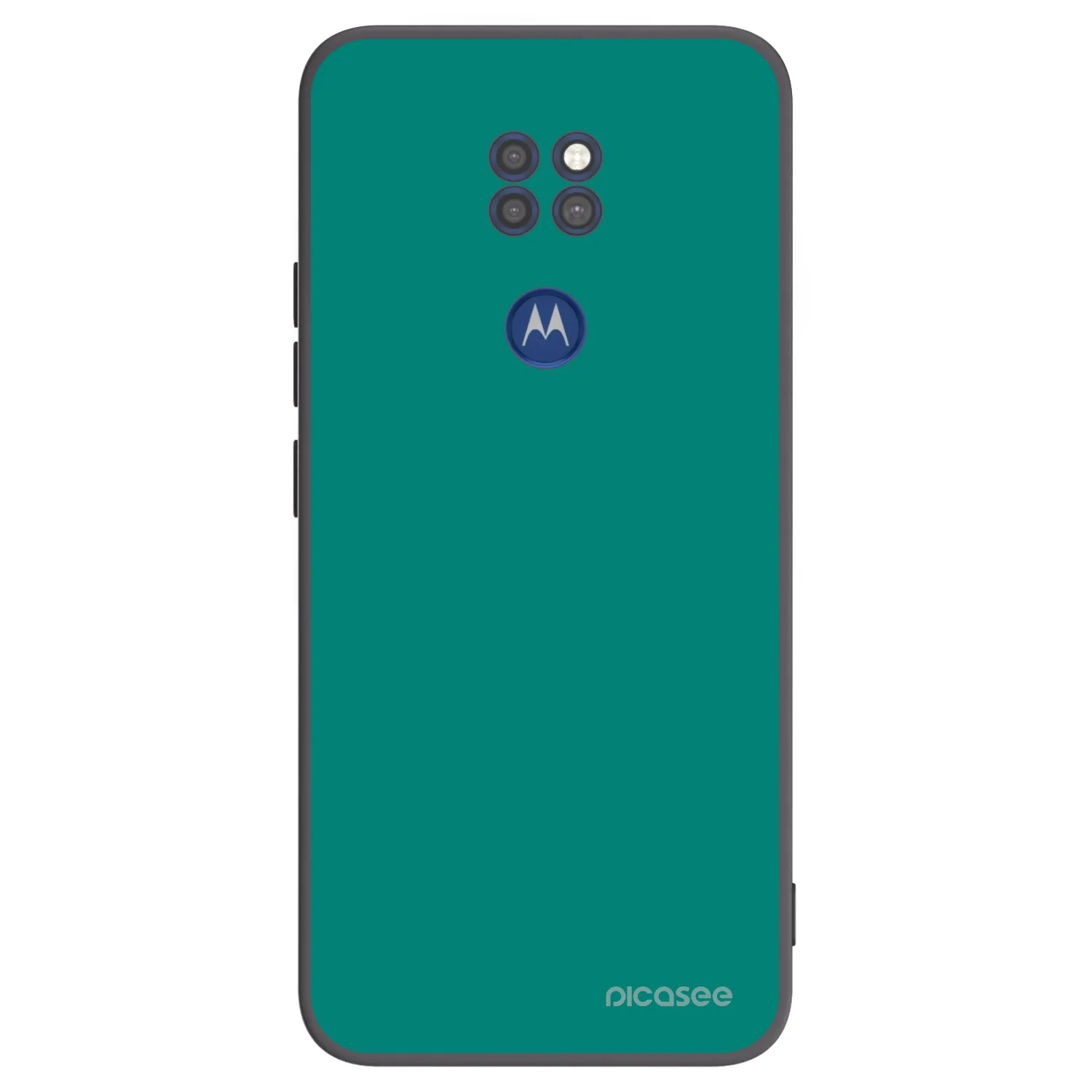 Picasee silikónový čierny obal pre Motorola Moto G9 Play - Emerald Mist