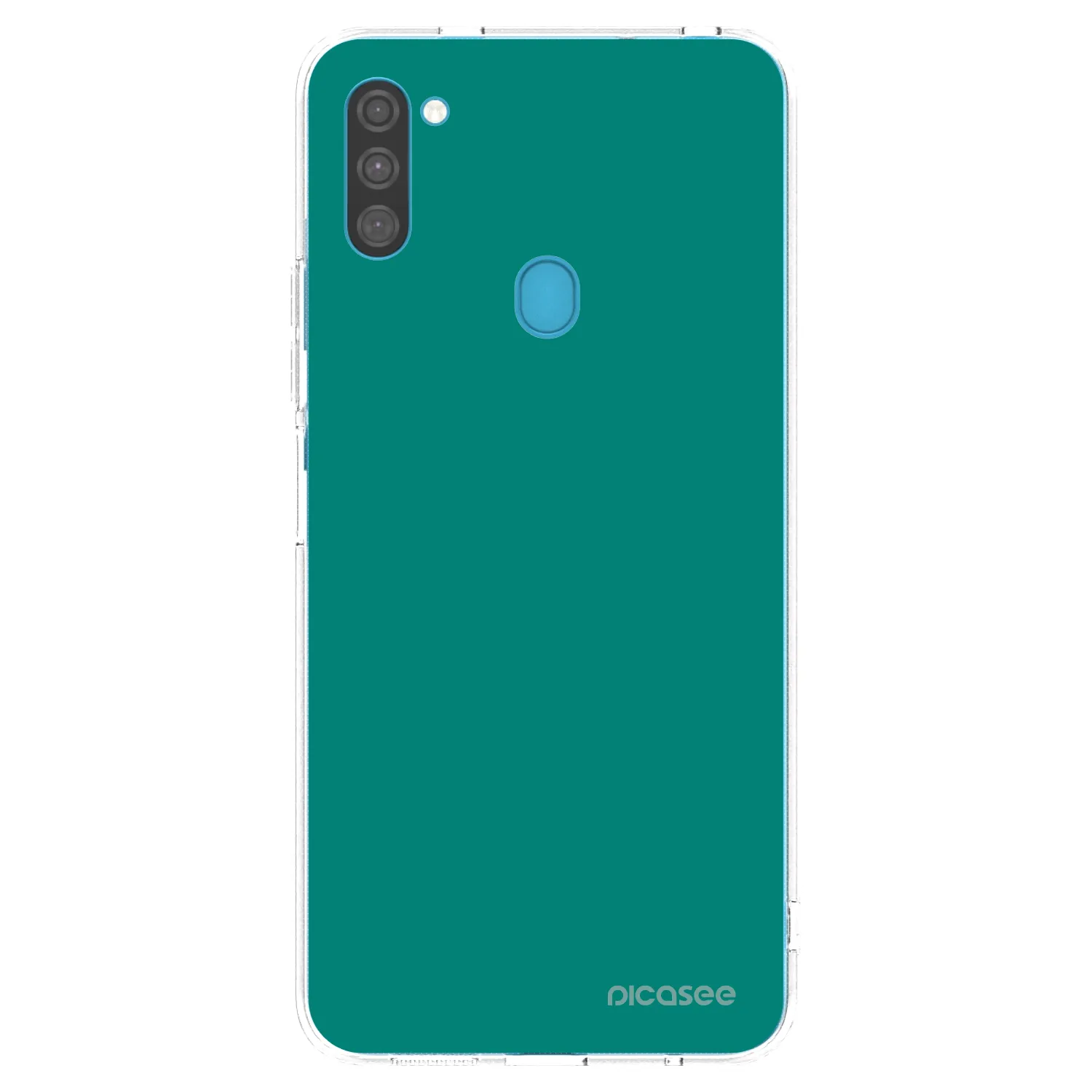 Picasee silikónový prehľadný obal pre Samsung Galaxy M11 - Emerald Mist