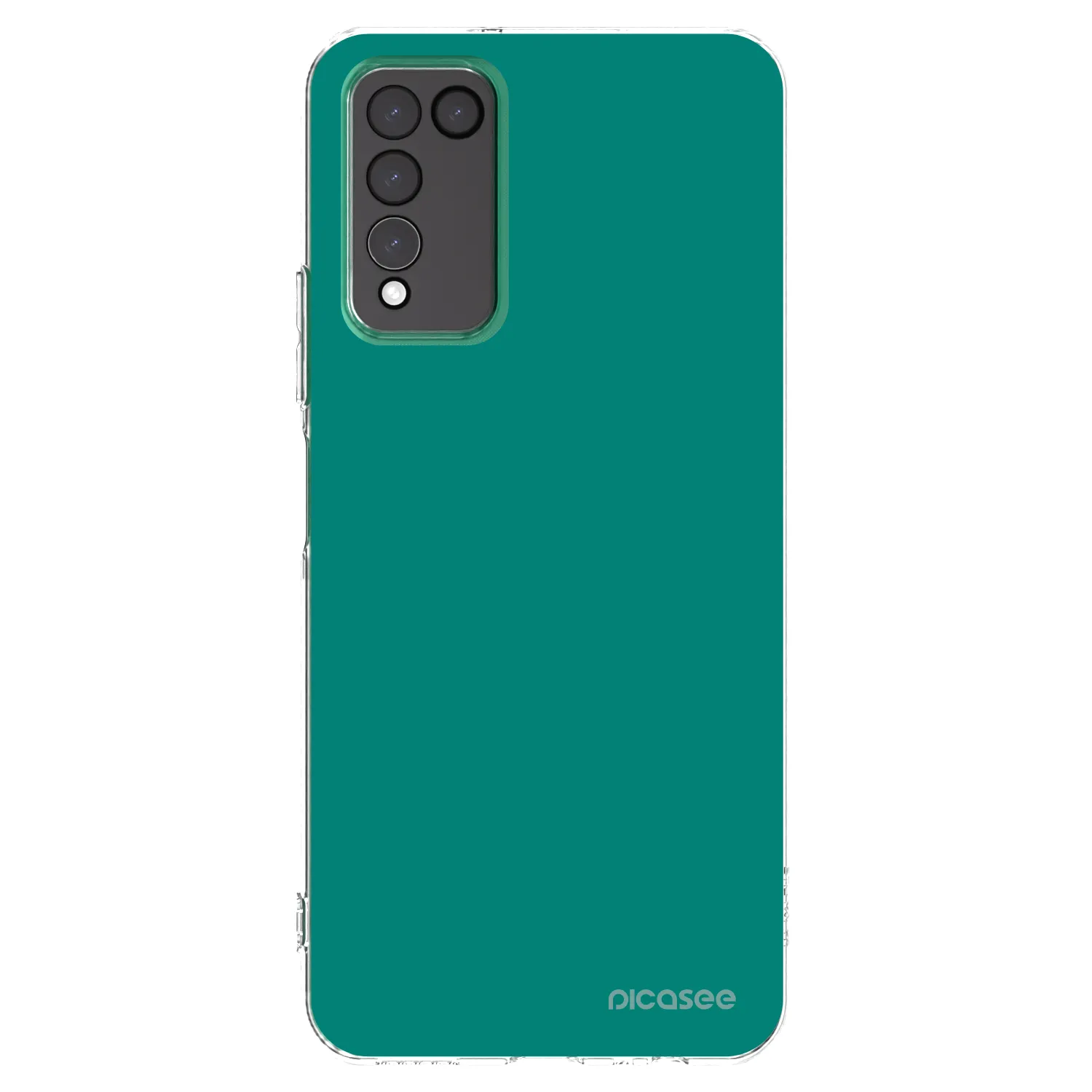 Picasee silikónový prehľadný obal pre Honor 10X Lite - Emerald Mist