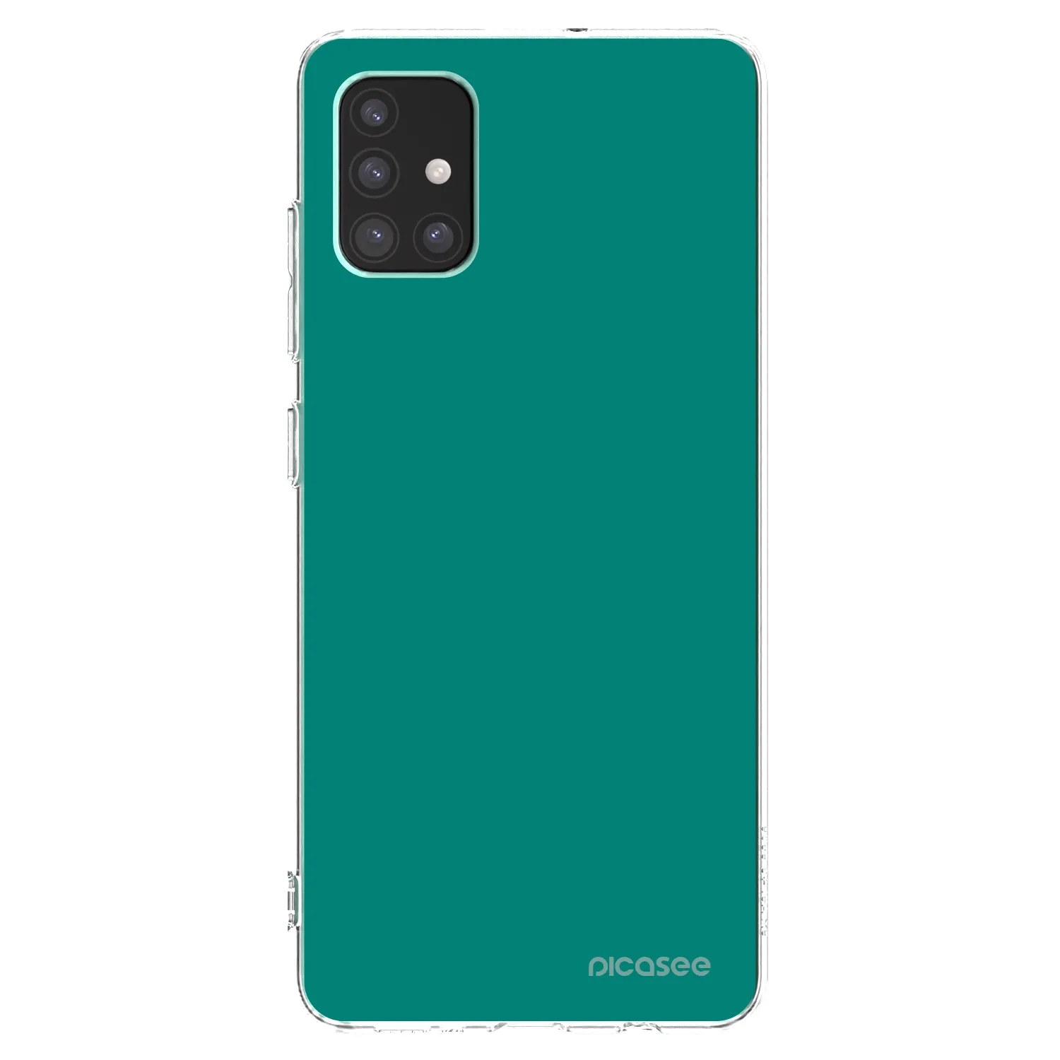 Picasee silikónový prehľadný obal pre Samsung Galaxy M51 M515F - Emerald Mist