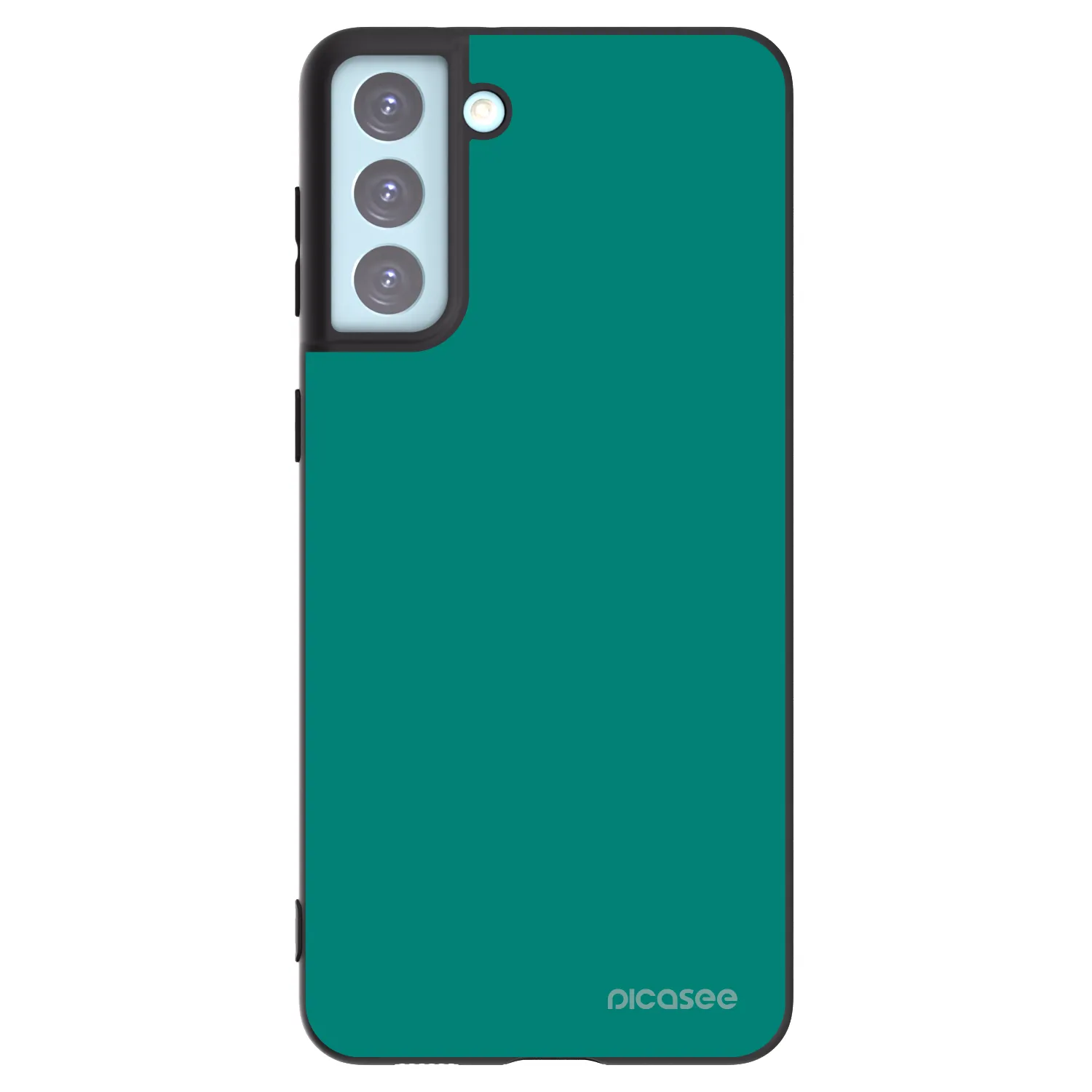 Picasee silikónový čierny obal pre Samsung Galaxy S21+ 5G G996F - Emerald Mist