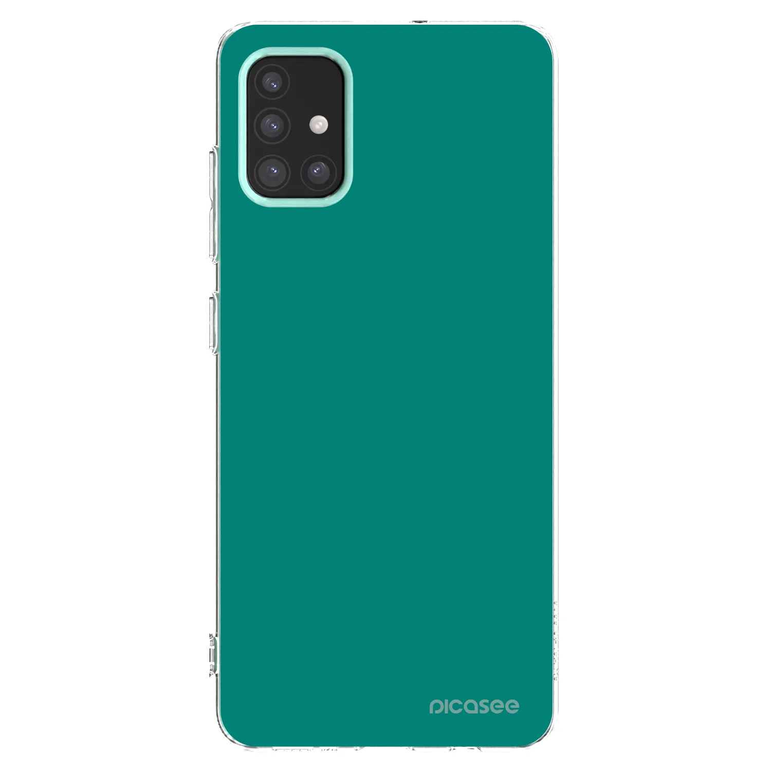 Picasee silikónový prehľadný obal pre Samsung Galaxy M31s - Emerald Mist