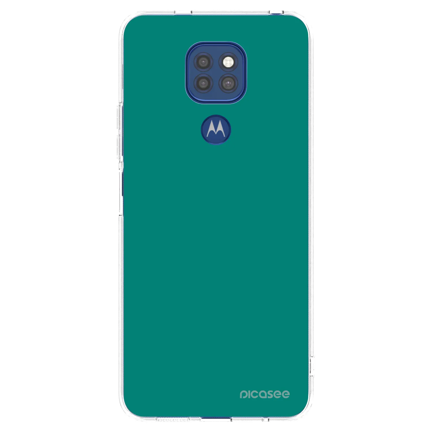 Silikónový prehľadný obal pre Motorola Moto G9 Play - Emerald Mist