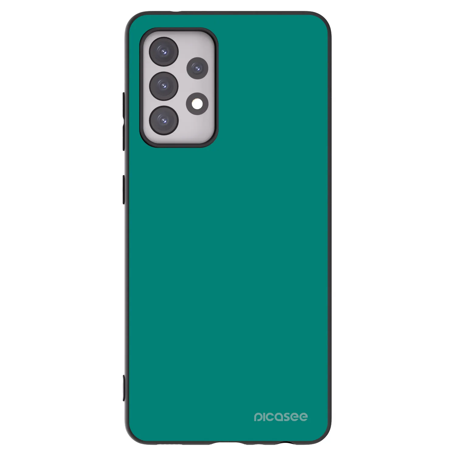 Picasee silikónový čierny obal pre Samsung Galaxy A52 5G A525F - Emerald Mist