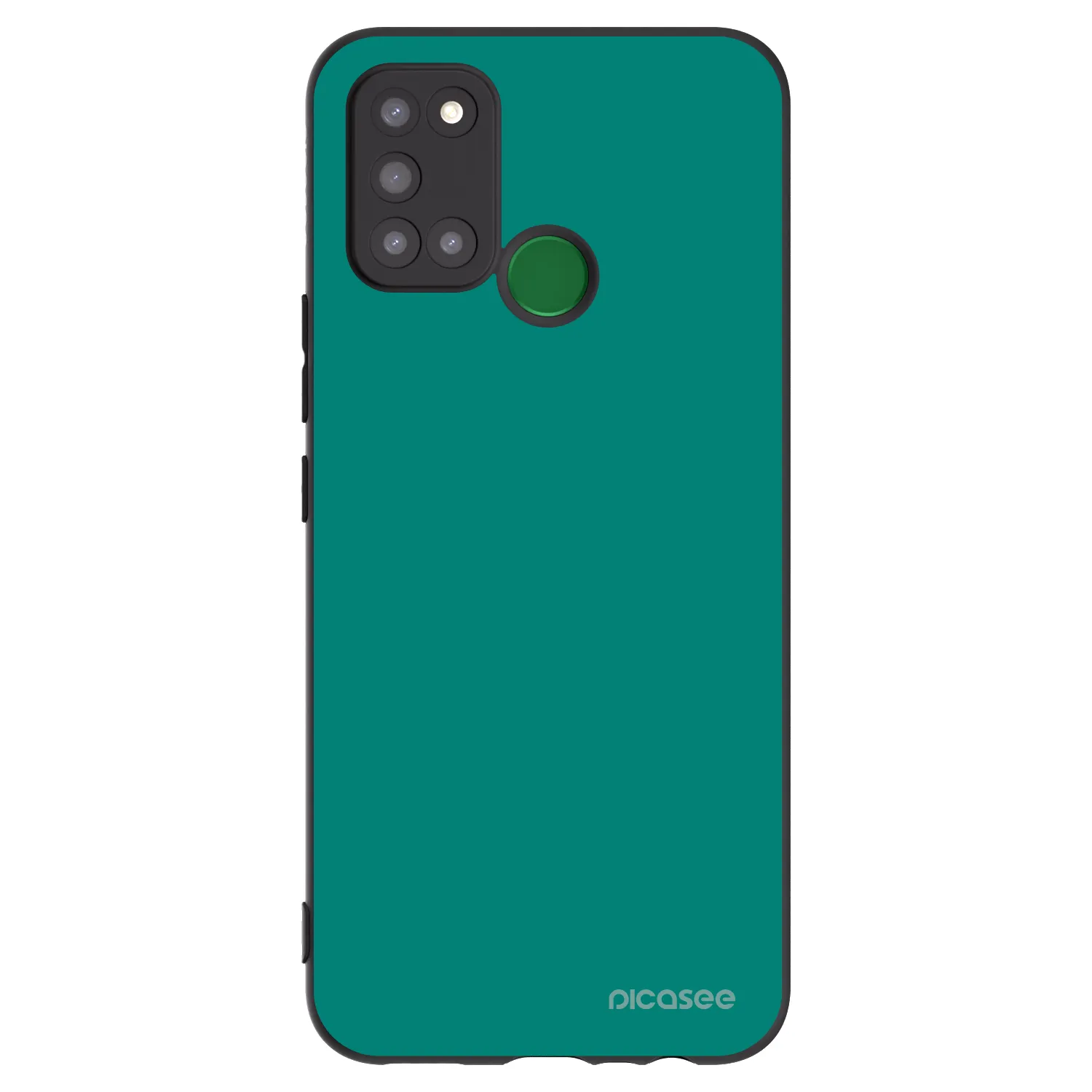 Picasee silikónový čierny obal pre Realme 7i - Emerald Mist