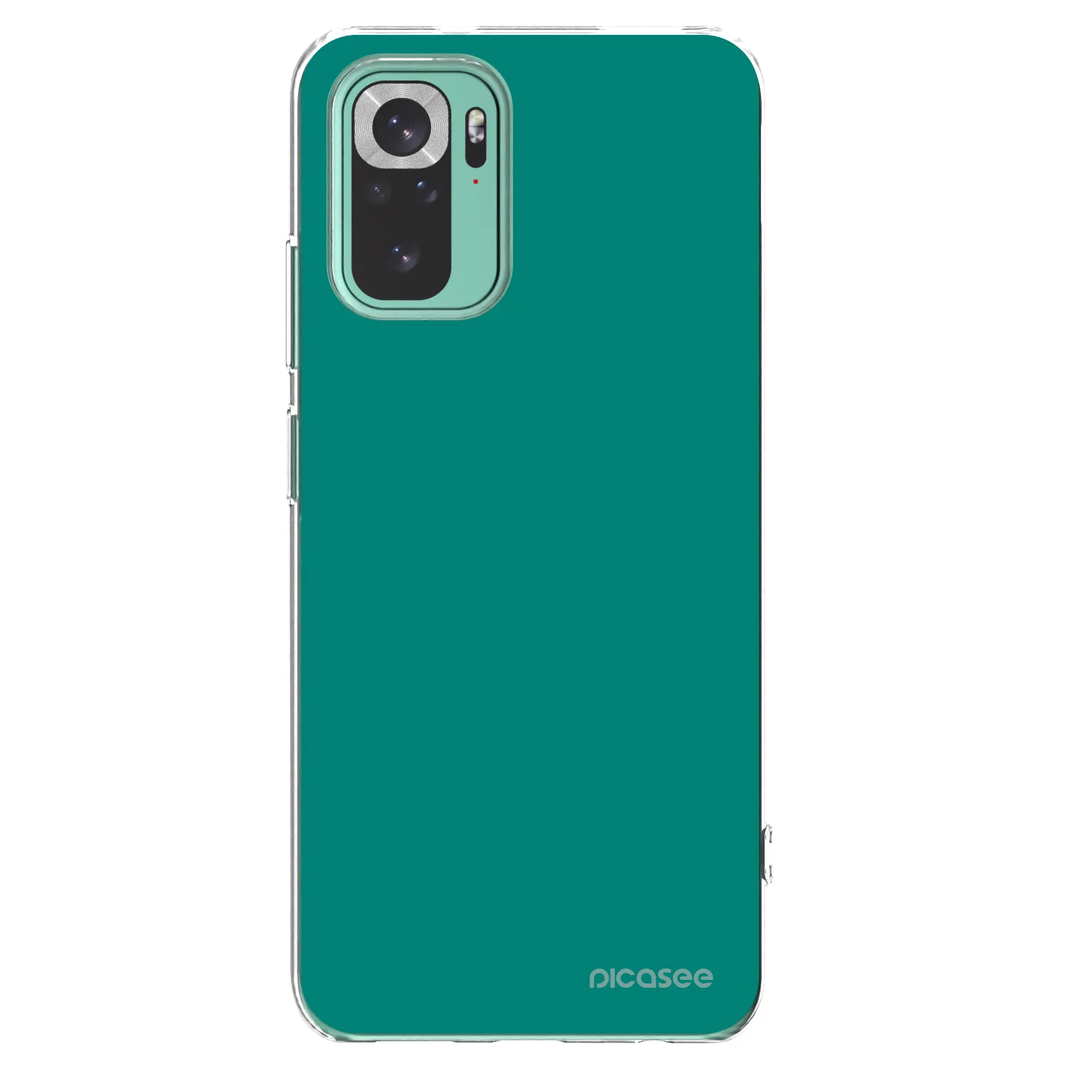 Picasee silikónový prehľadný obal pre Xiaomi Redmi Note 10 Pro - Emerald Mist