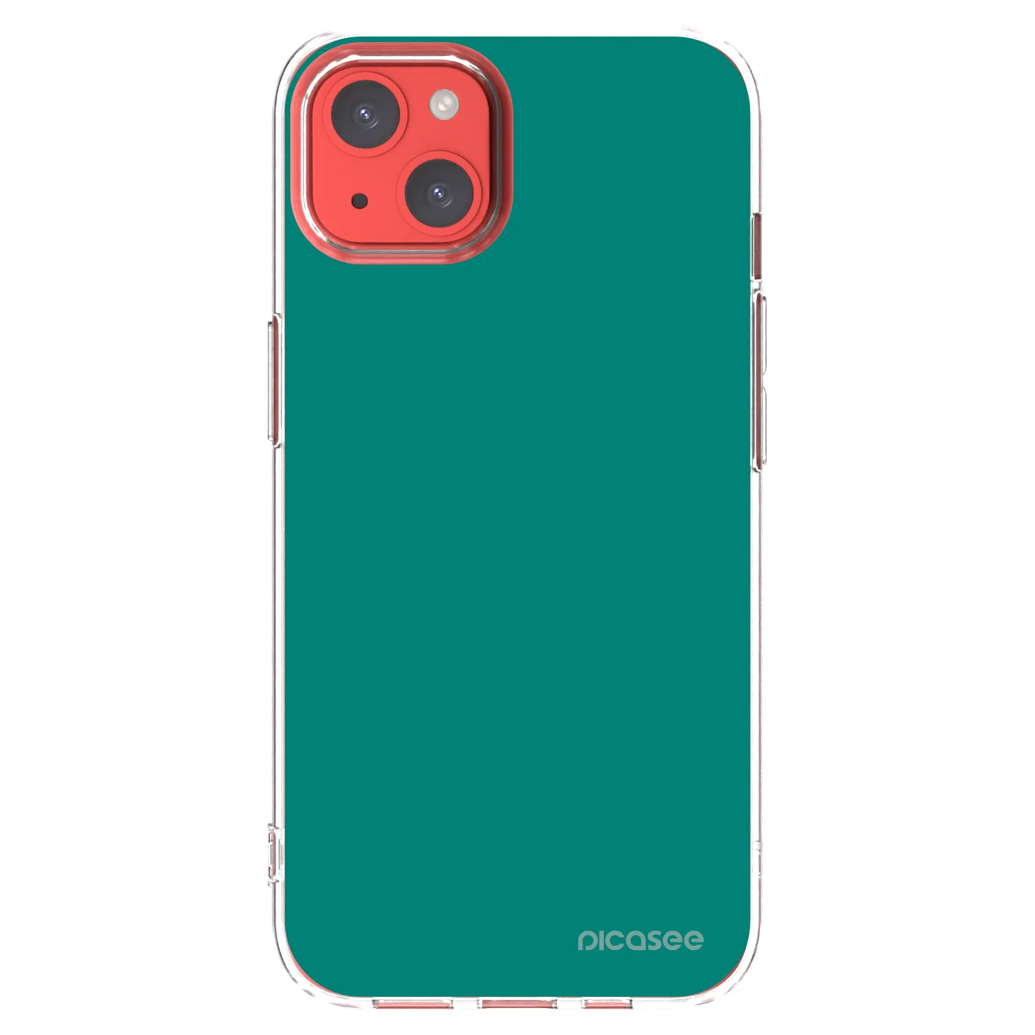 Picasee silikónový prehľadný obal pre Apple iPhone 13 - Emerald Mist