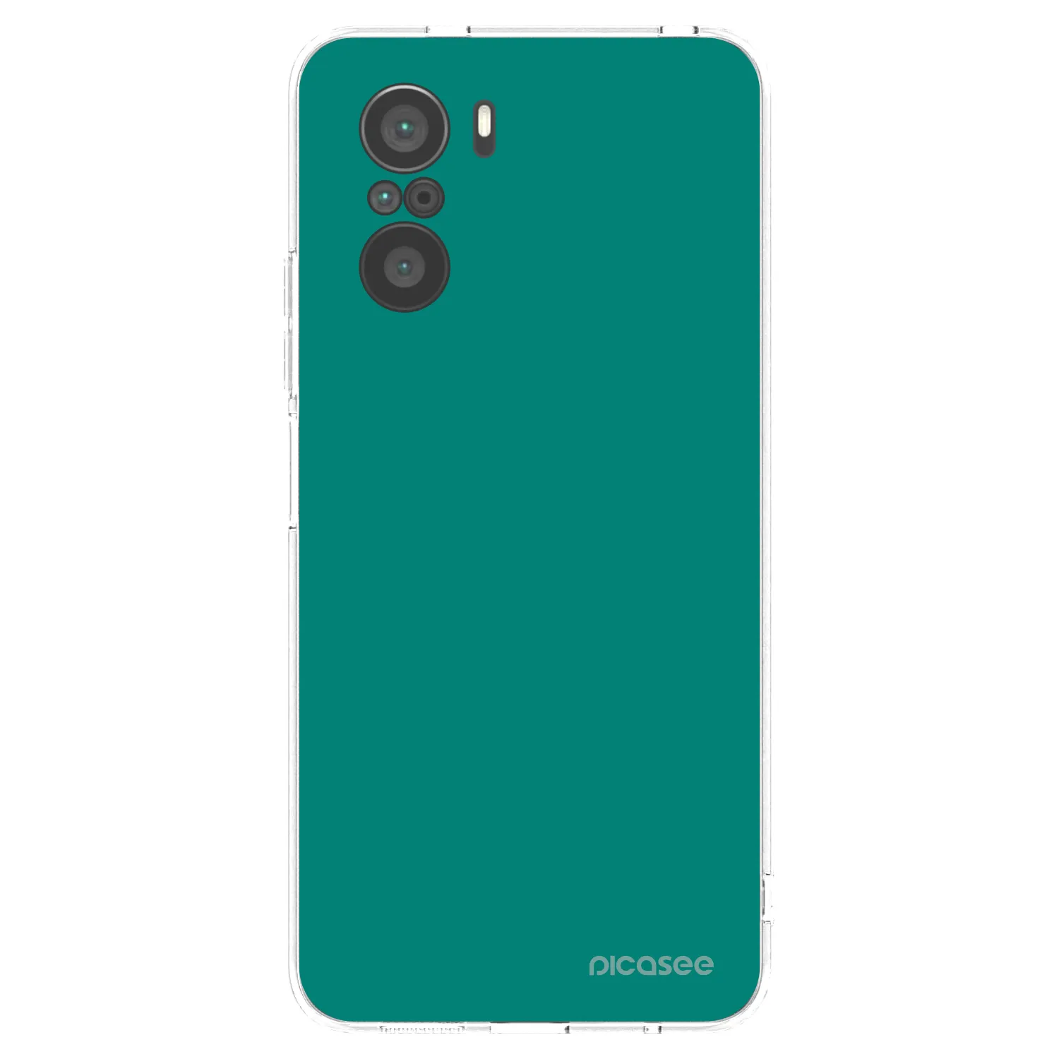 Picasee silikónový prehľadný obal pre Xiaomi Poco F3 - Emerald Mist