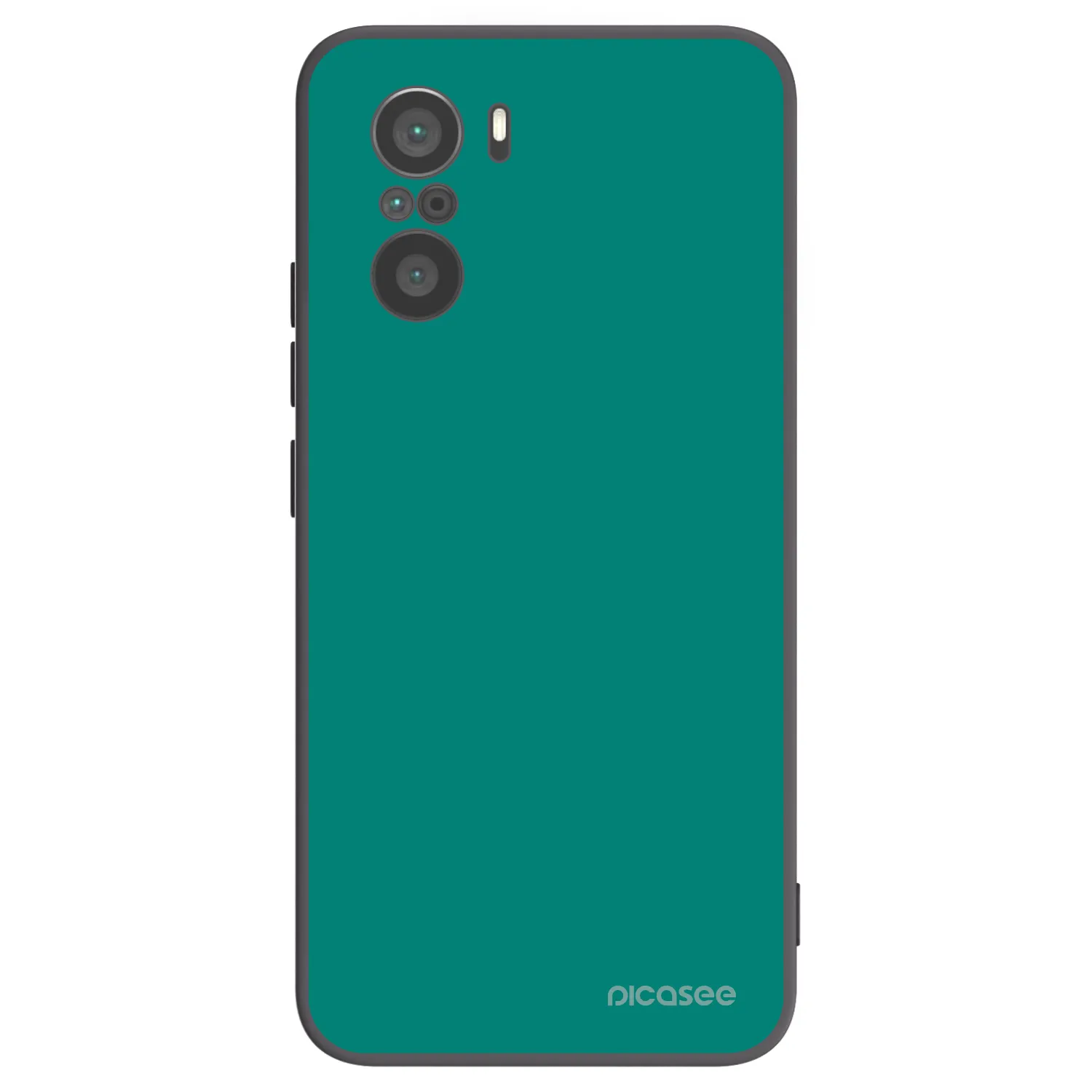 Picasee silikónový čierny obal pre Xiaomi Poco F3 - Emerald Mist