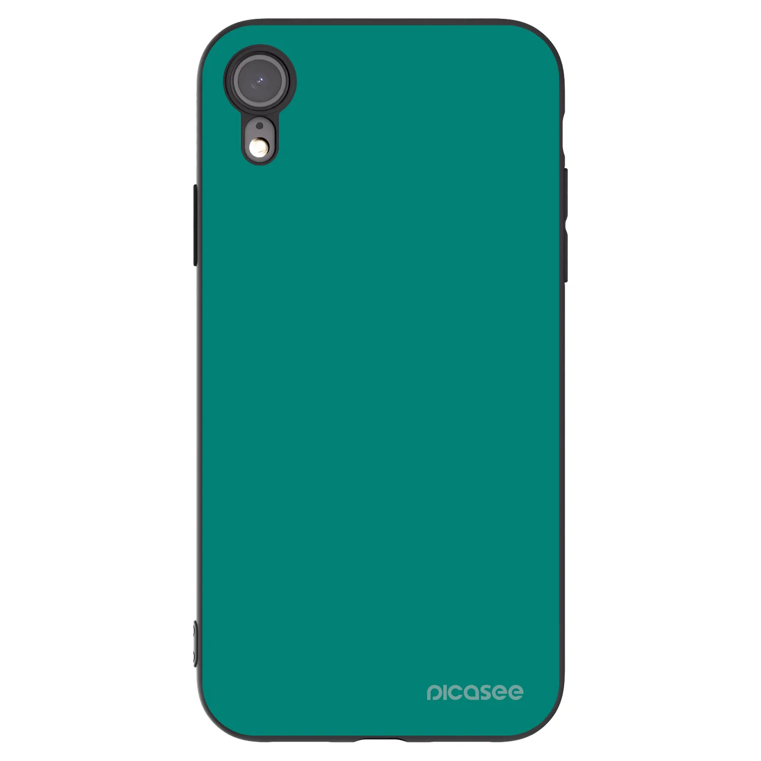Picasee silikónový čierny obal pre Apple iPhone XR - Emerald Mist