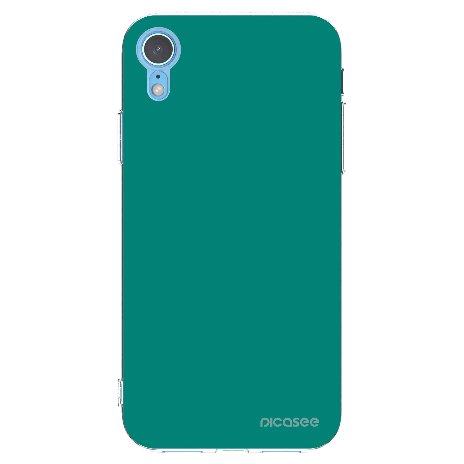 Picasee silikónový prehľadný obal pre Apple iPhone XR - Emerald Mist