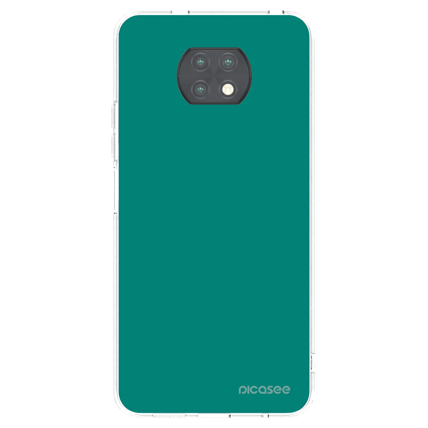 Picasee silikónový prehľadný obal pre Xiaomi Redmi Note 9T - Emerald Mist