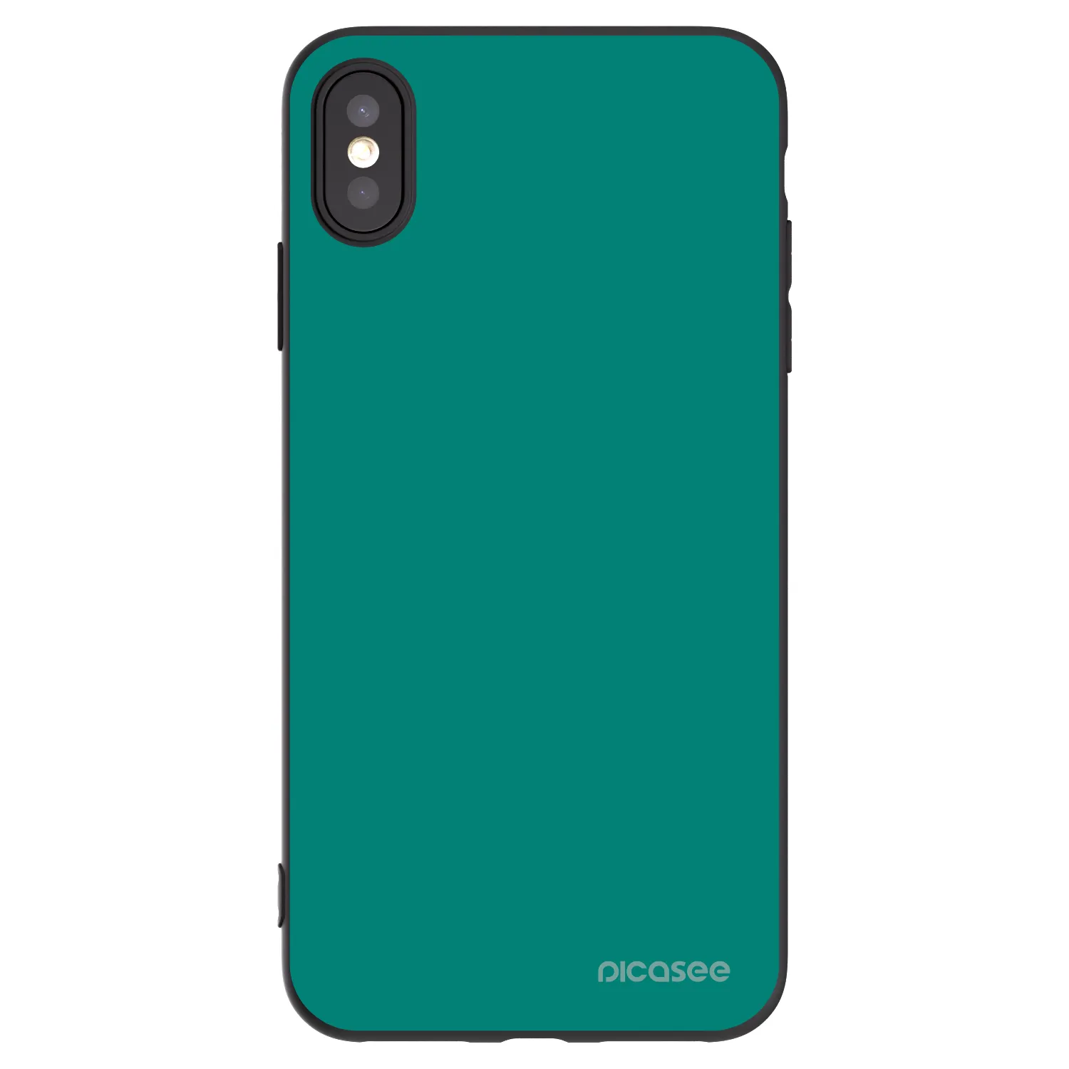Picasee silikónový čierny obal pre Apple iPhone XS Max - Emerald Mist