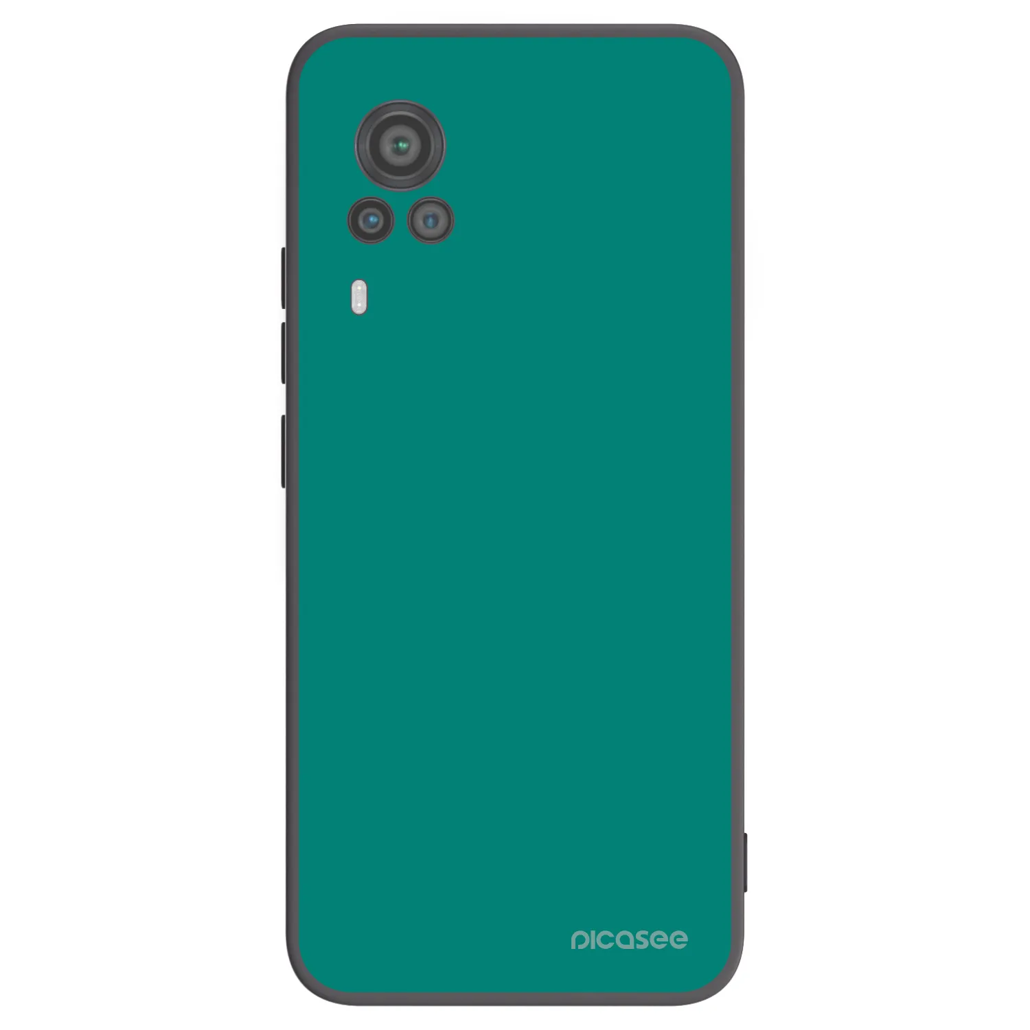 Picasee silikónový čierny obal pre Vivo X60 Pro 5G - Emerald Mist