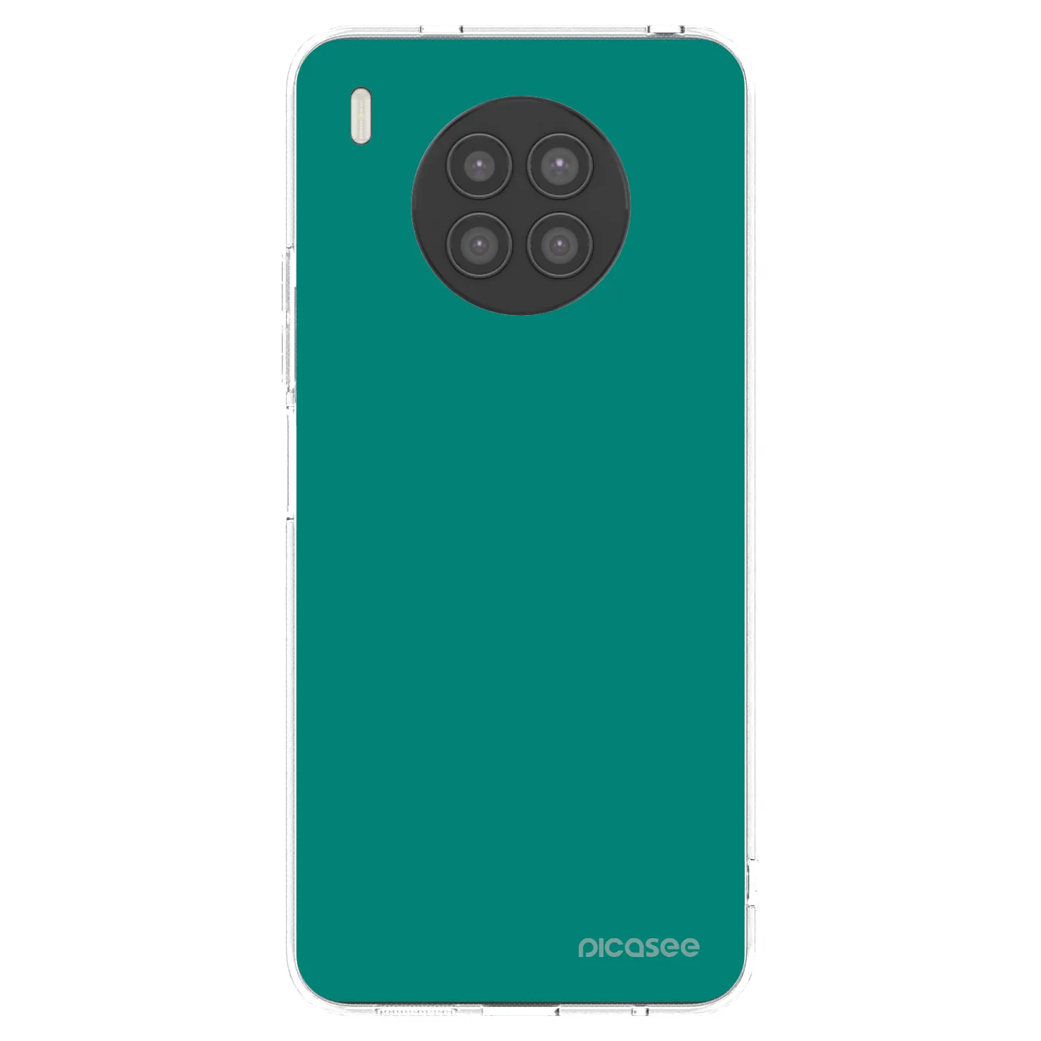Picasee silikónový prehľadný obal pre Huawei Nova 8i - Emerald Mist