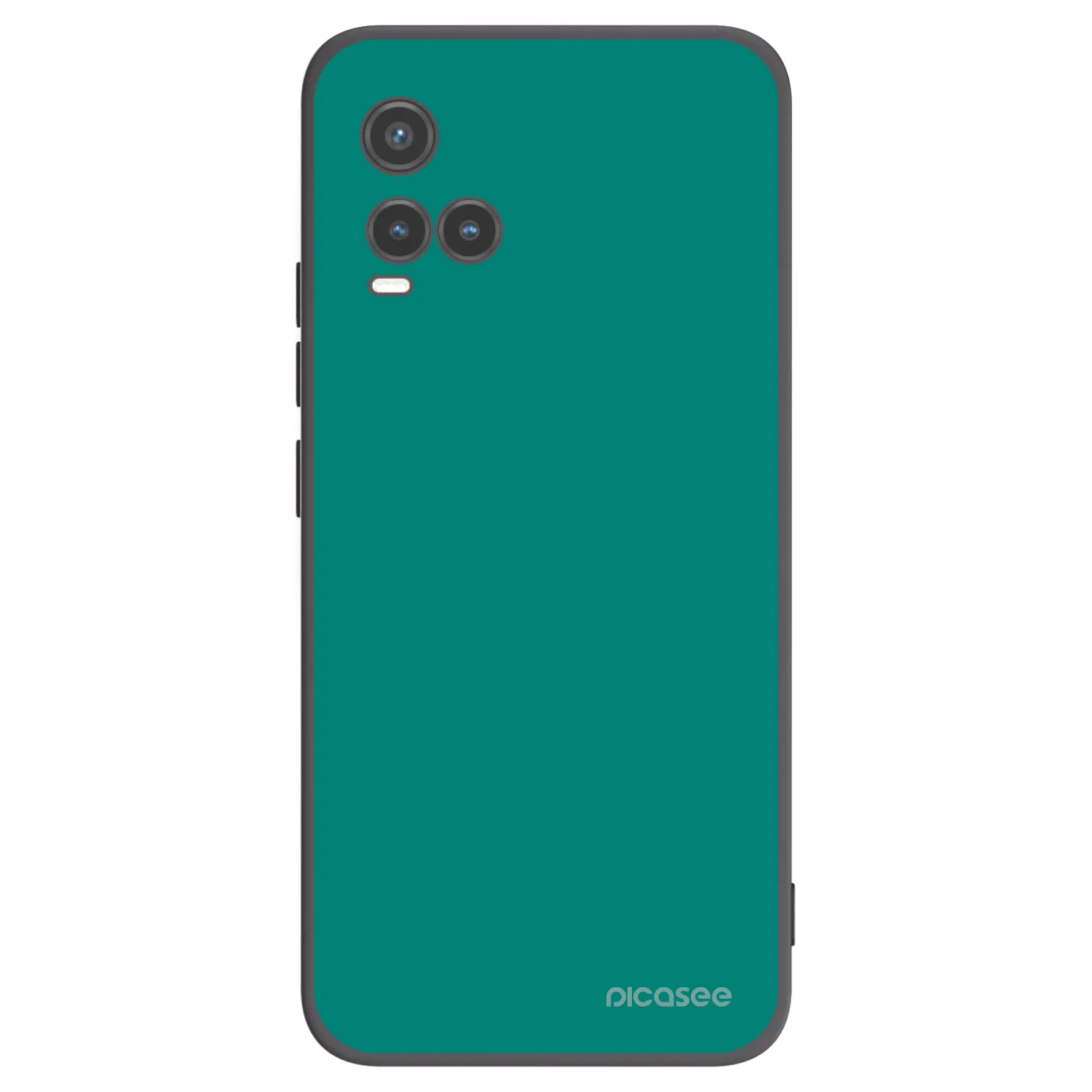 Picasee silikónový čierny obal pre Vivo Y33s - Emerald Mist