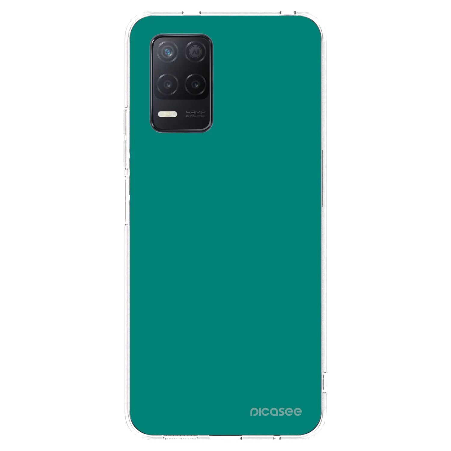 Picasee silikónový prehľadný obal pre Realme 8 5G - Emerald Mist