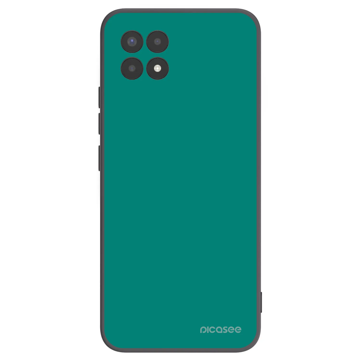 Picasee silikónový čierny obal pre Realme 8i - Emerald Mist