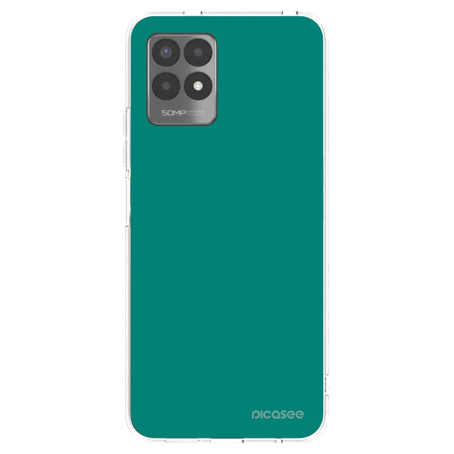 Picasee silikónový prehľadný obal pre Realme 8i - Emerald Mist