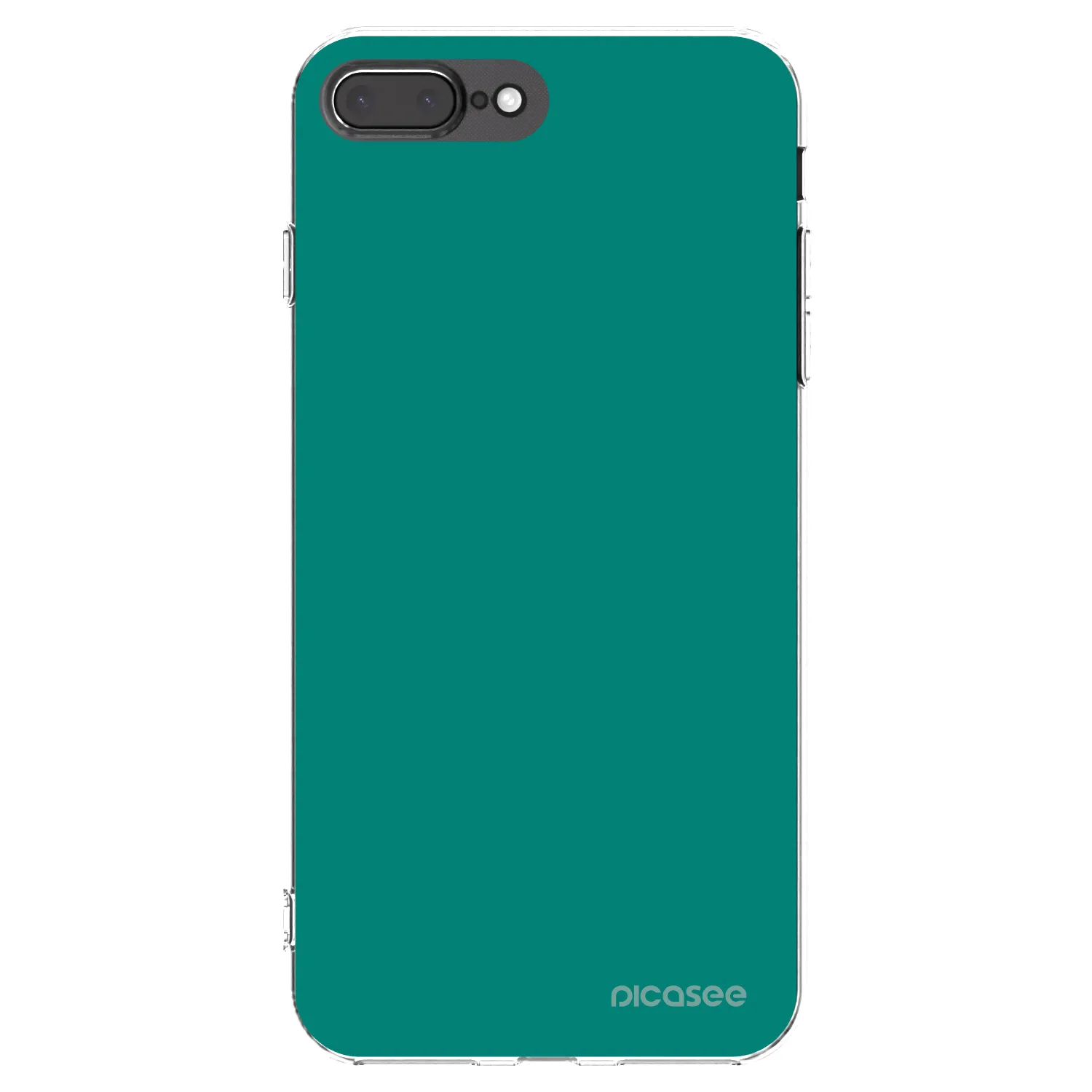 Picasee silikónový prehľadný obal pre Apple iPhone 7 Plus - Emerald Mist