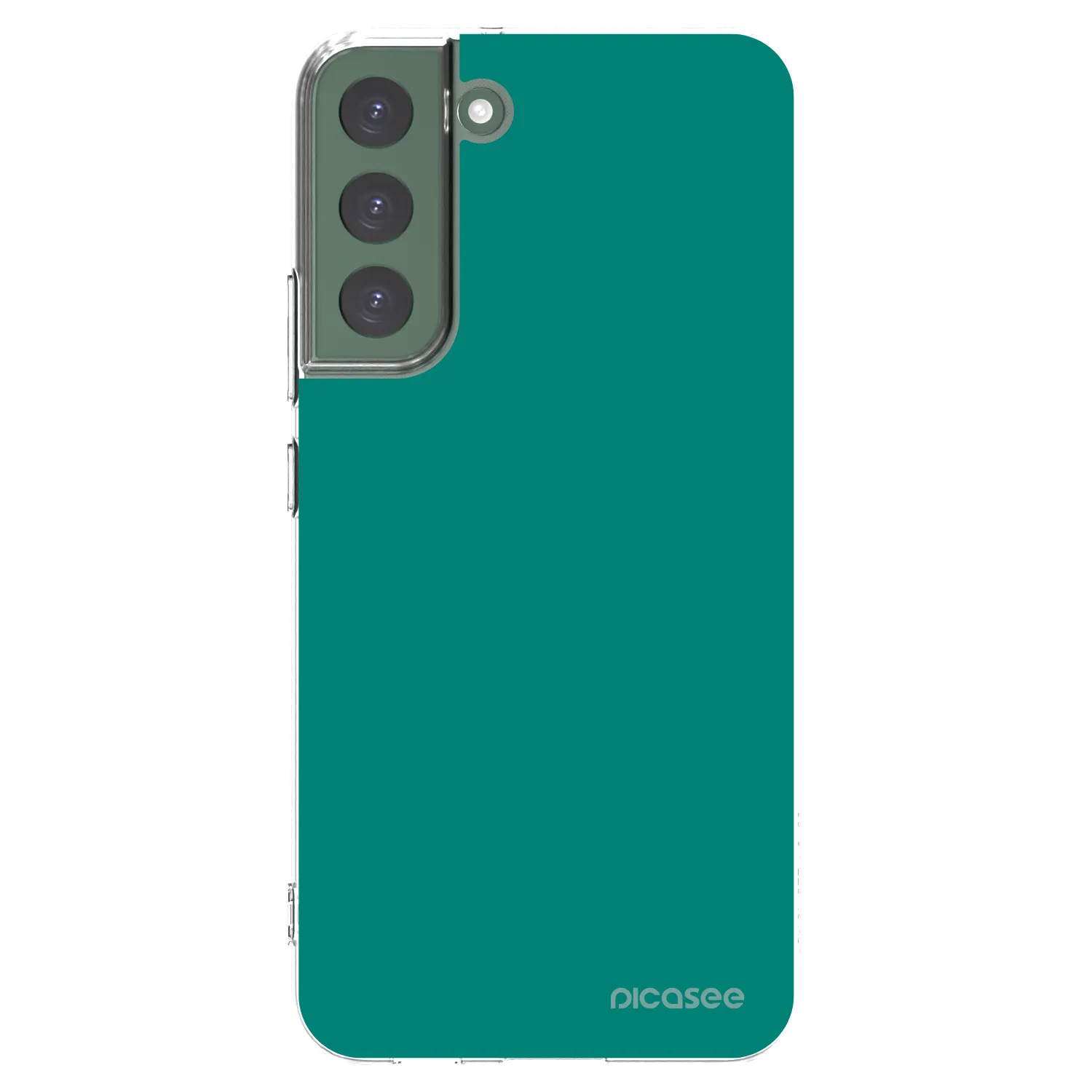 Picasee silikónový prehľadný obal pre Samsung Galaxy S22+ 5G - Emerald Mist