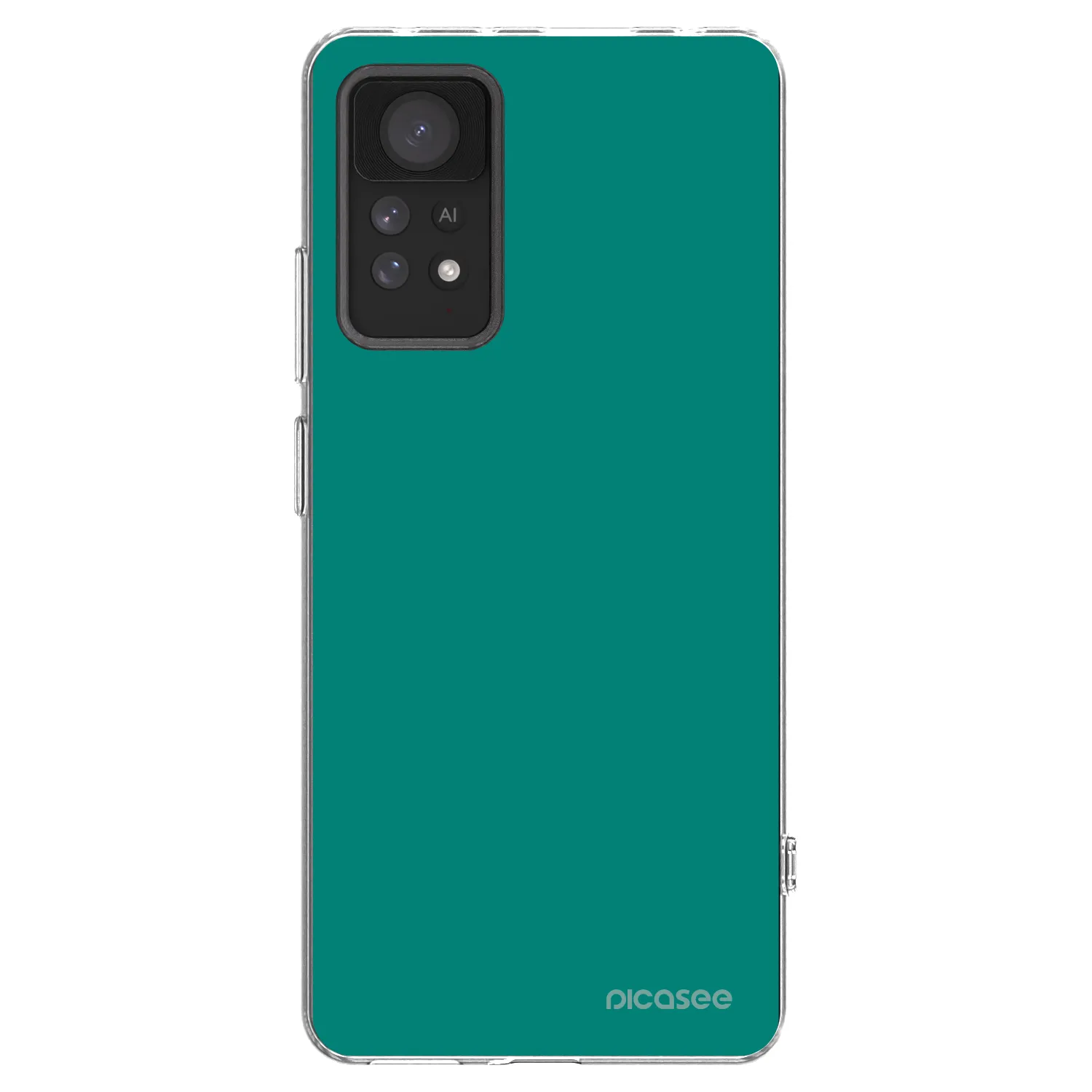 Picasee silikónový prehľadný obal pre Xiaomi Redmi Note 11 Pro 5G - Emerald Mist