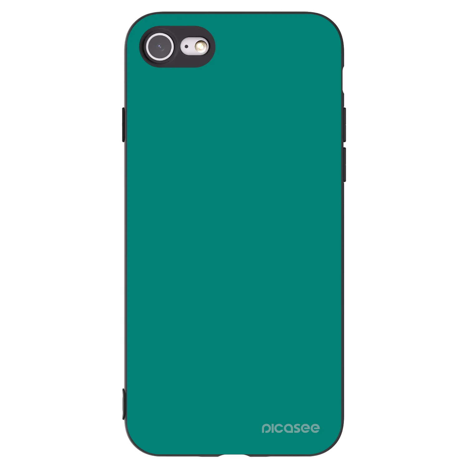 Picasee silikónový čierny obal pre Apple iPhone SE 2022 - Emerald Mist