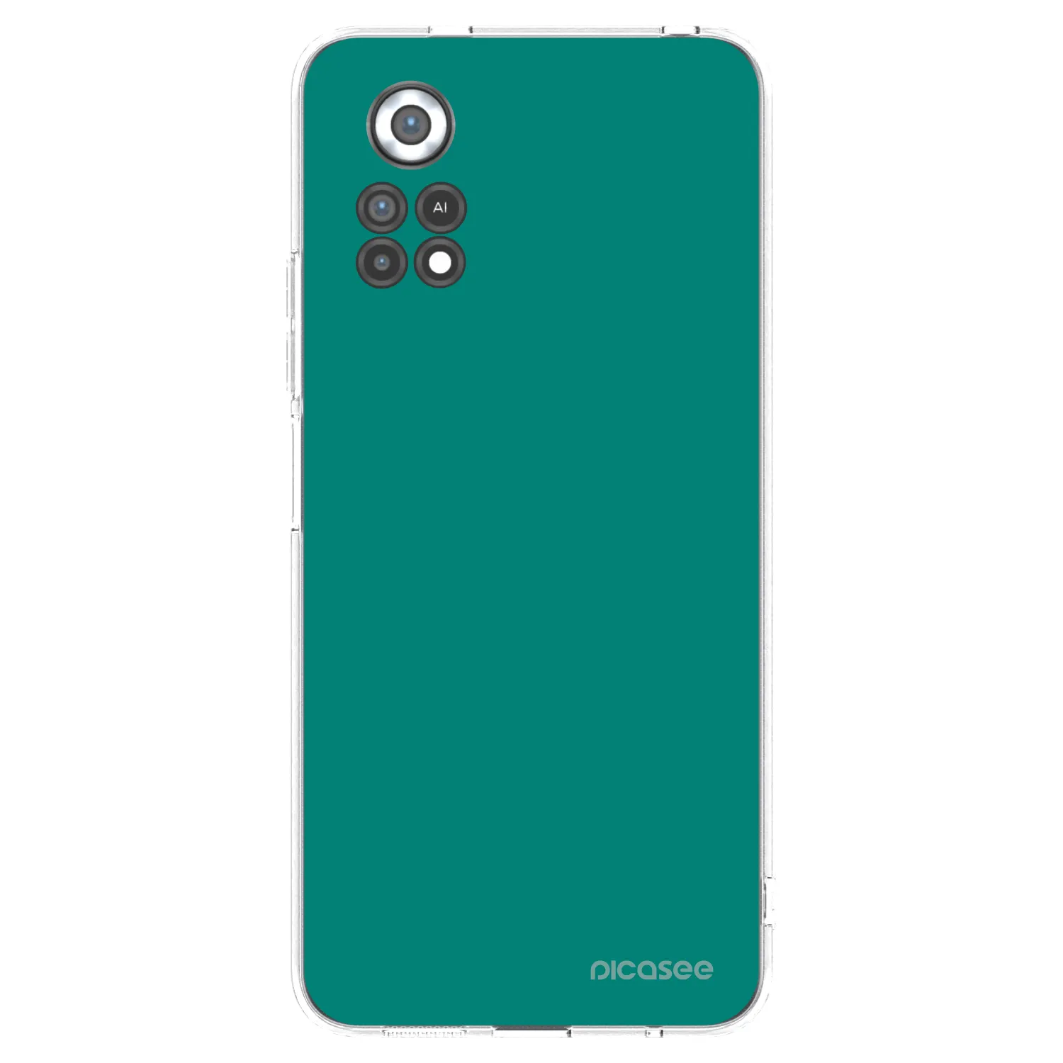 Picasee silikónový prehľadný obal pre Xiaomi Poco X4 Pro 5G - Emerald Mist