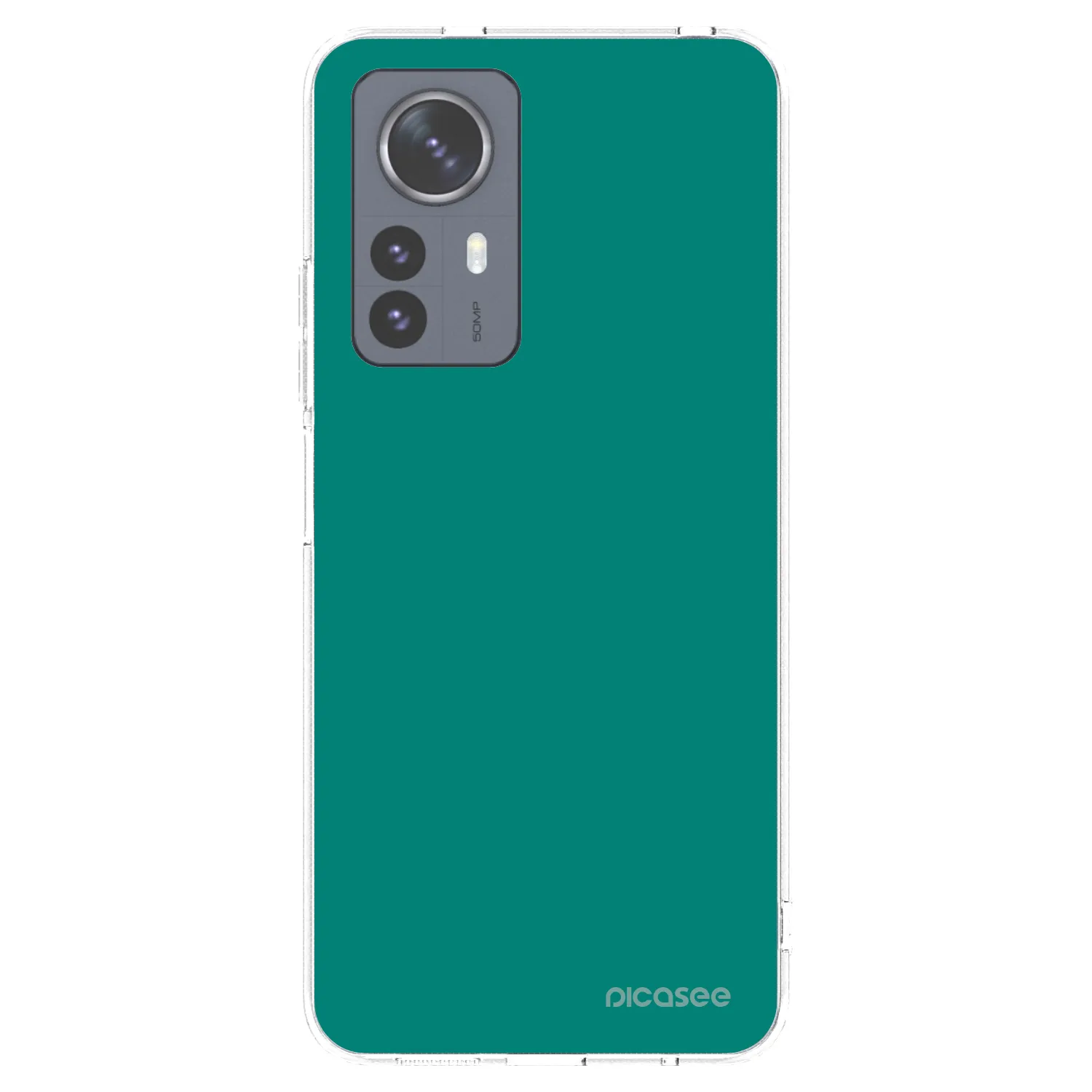 Picasee silikónový prehľadný obal pre Xiaomi 12 Pro - Emerald Mist