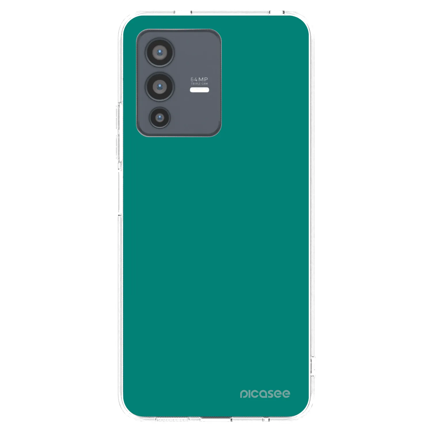 Picasee silikónový prehľadný obal pre Vivo V23 5G - Emerald Mist