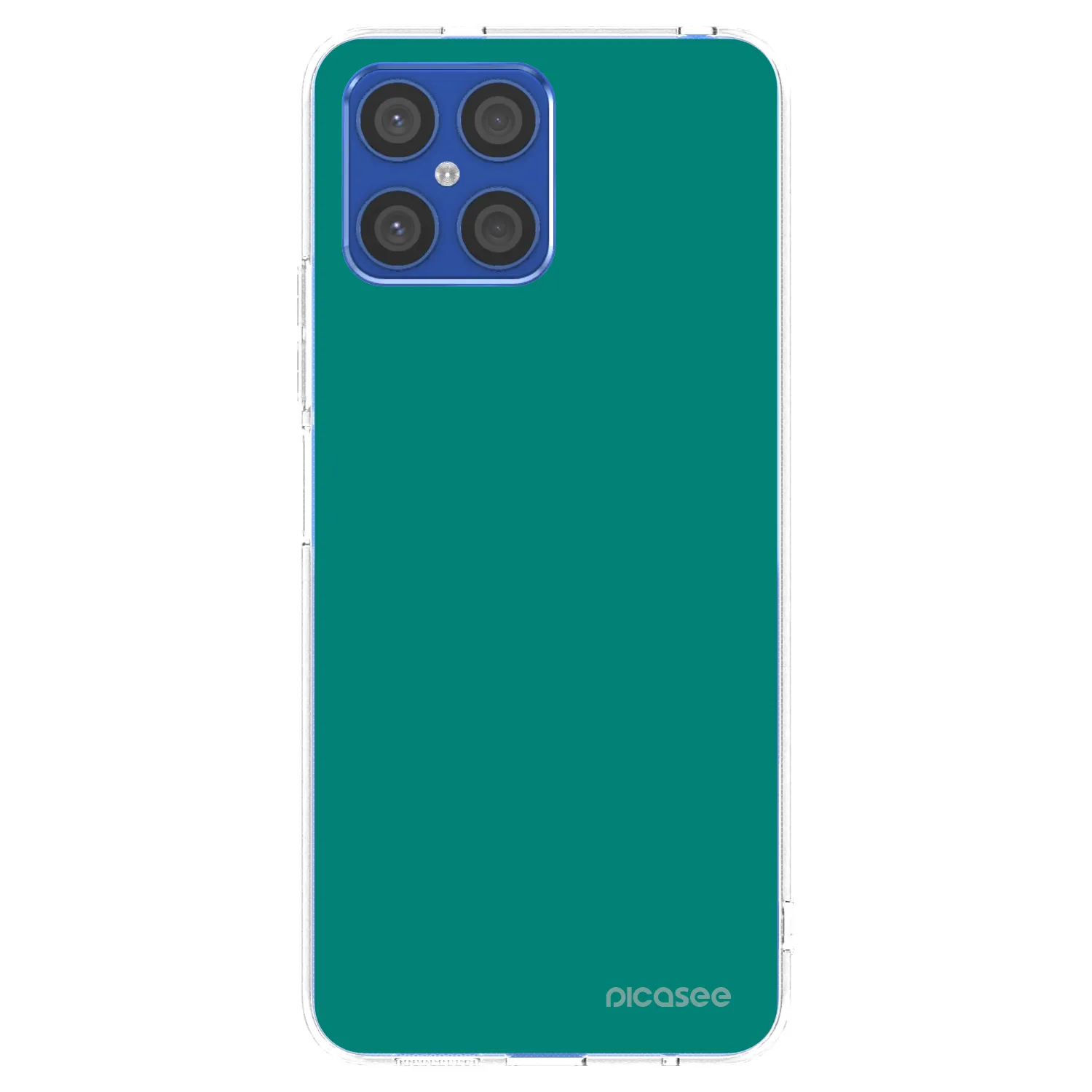 Picasee silikónový prehľadný obal pre Honor X8 4G - Emerald Mist