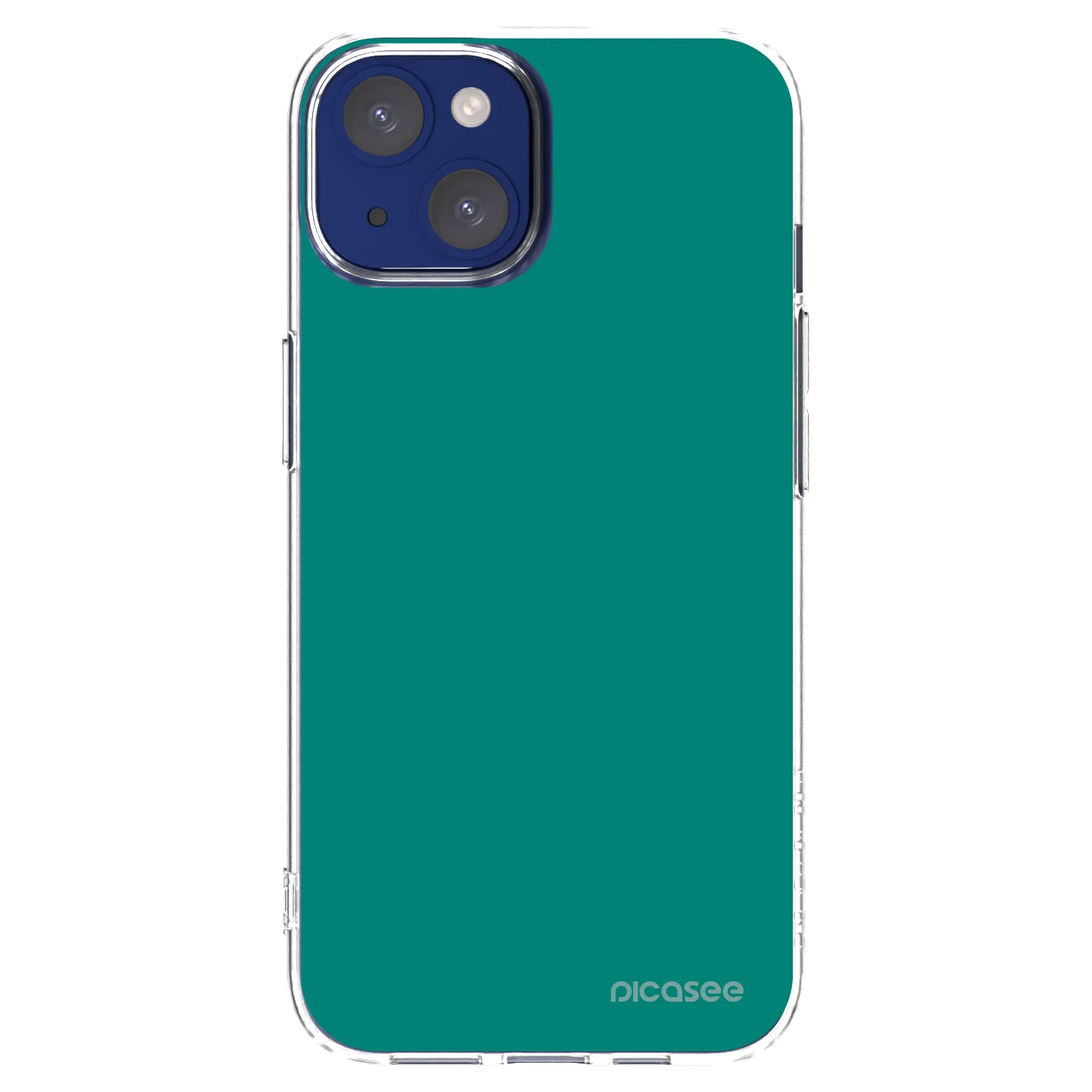 Silikónový prehľadný obal pre Apple iPhone 14 - Emerald Mist