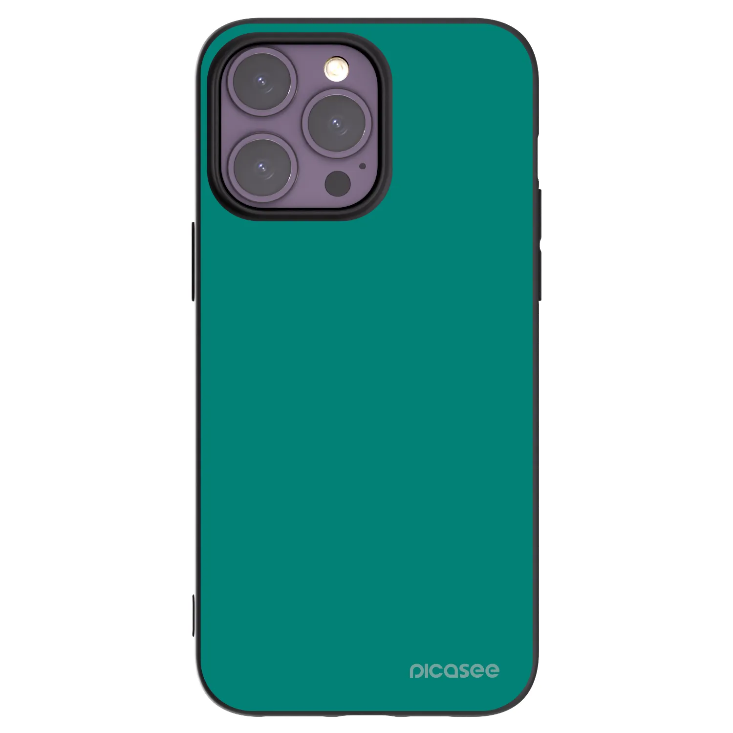 Picasee silikónový čierny obal pre Apple iPhone 14 Pro Max - Emerald Mist