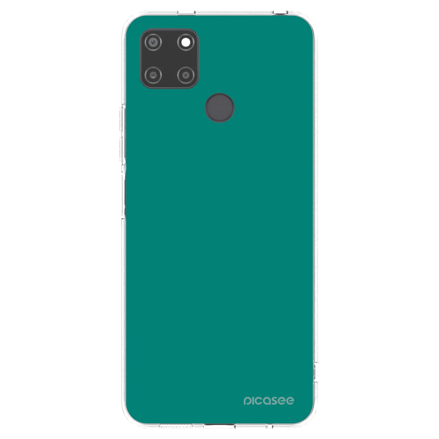 Picasee silikónový prehľadný obal pre Realme C21Y - Emerald Mist