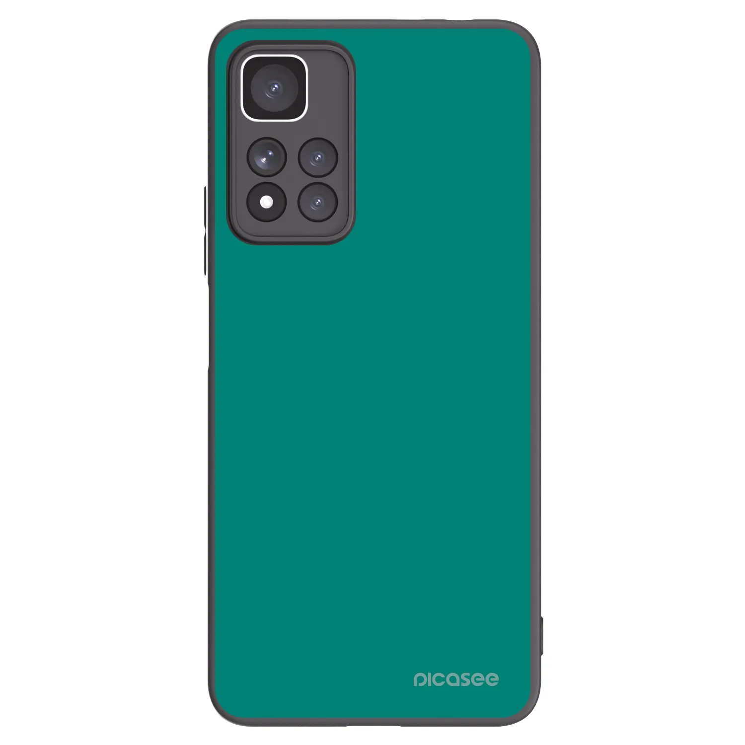 Picasee silikónový čierny obal pre Xiaomi Redmi Note 11 Pro+ 5G - Emerald Mist