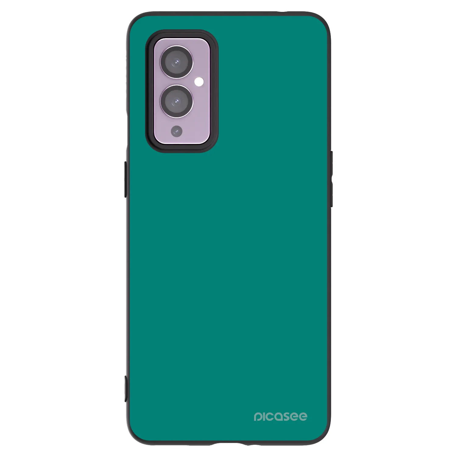 Picasee silikónový čierny obal pre OnePlus 9 - Emerald Mist