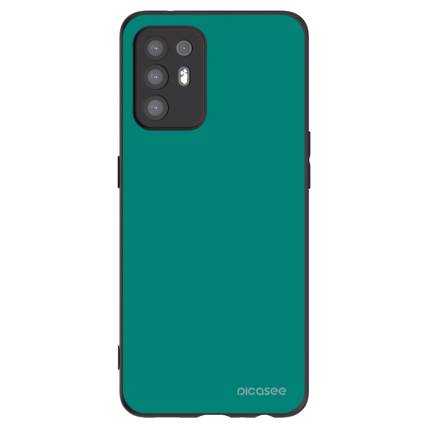 Picasee silikónový čierny obal pre OPPO A94 5G - Emerald Mist