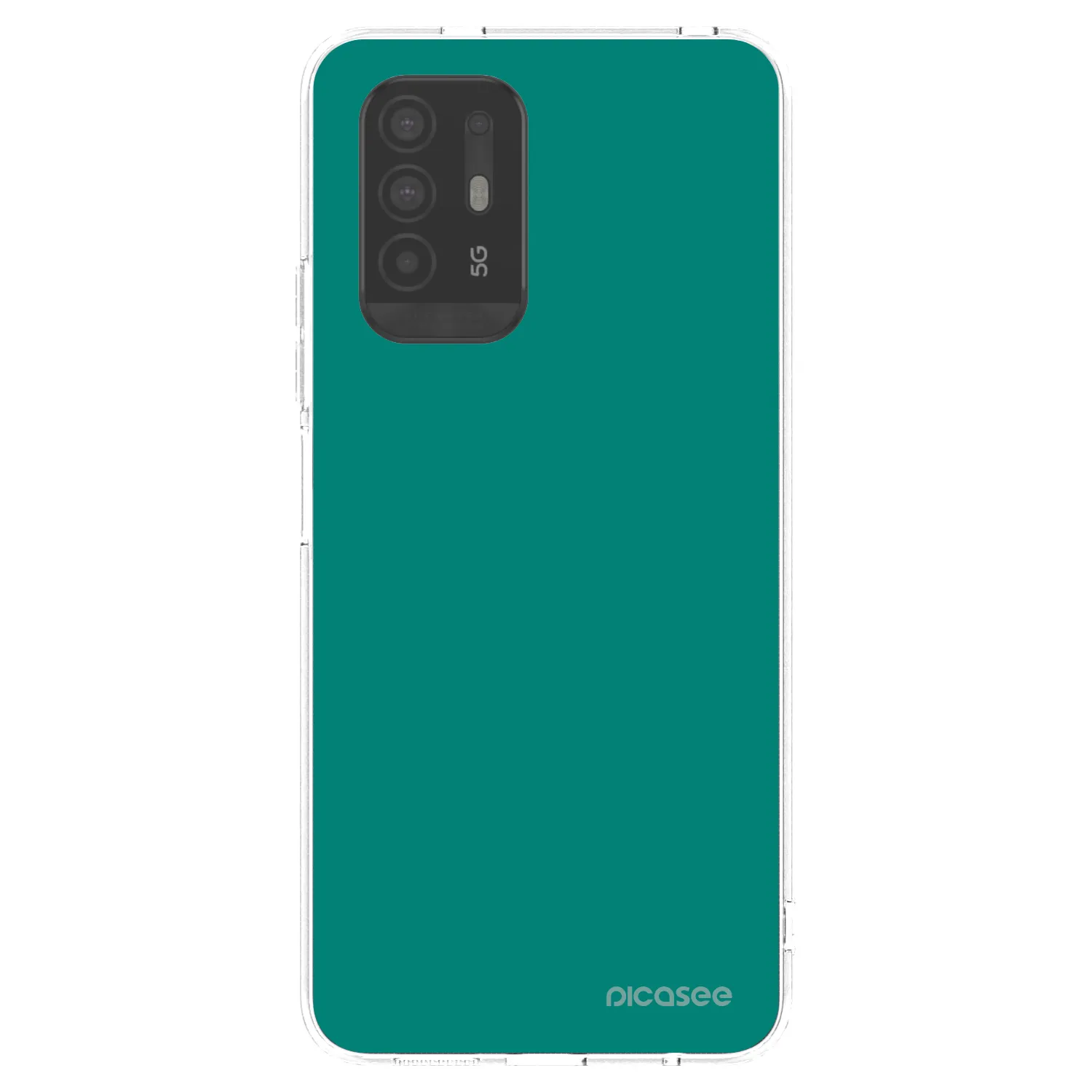 Picasee silikónový prehľadný obal pre OPPO A94 5G - Emerald Mist