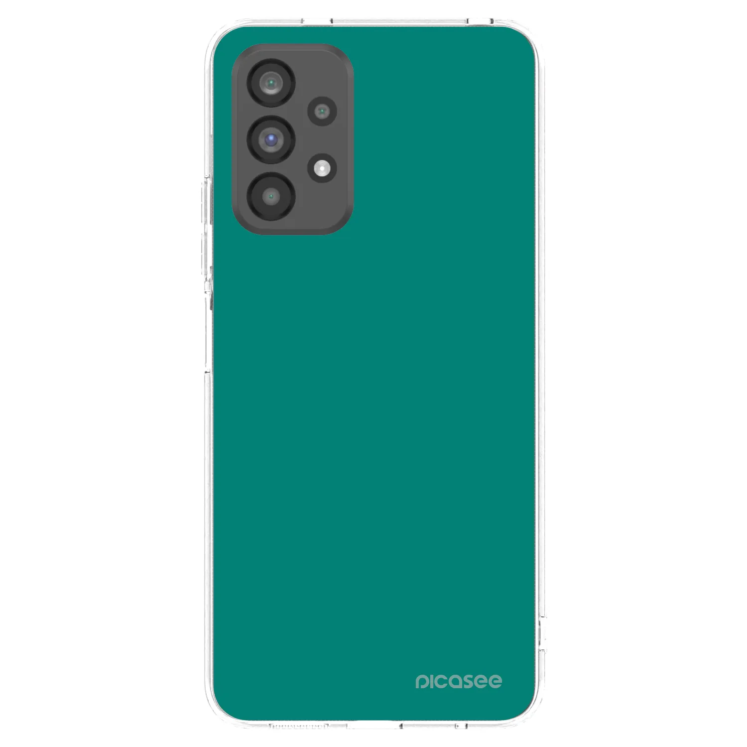 Picasee silikónový prehľadný obal pre Samsung Galaxy A73 5G - Emerald Mist