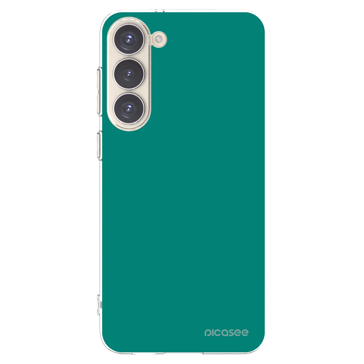 Picasee silikónový prehľadný obal pre Samsung Galaxy S23+ 5G - Emerald Mist