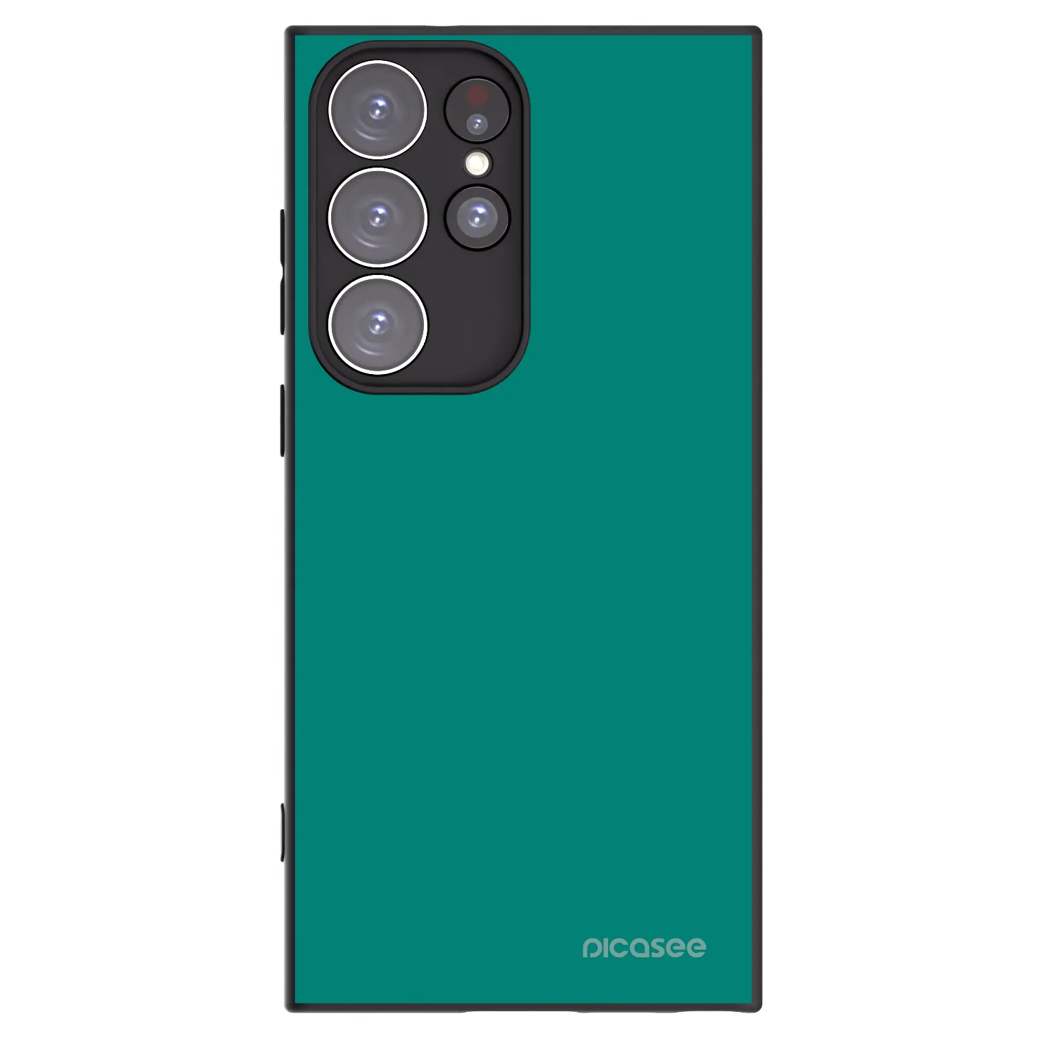 Picasee silikónový čierny obal pre Samsung Galaxy S23 Ultra 5G - Emerald Mist