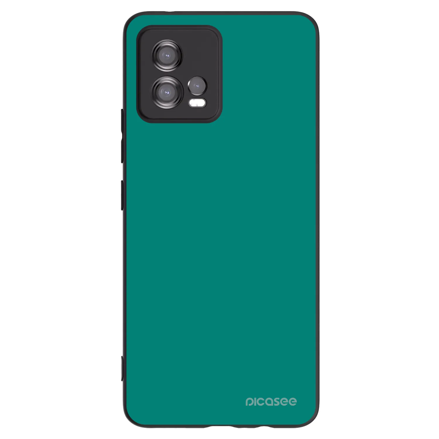 Picasee silikónový čierny obal pre Motorola Moto G72 - Emerald Mist