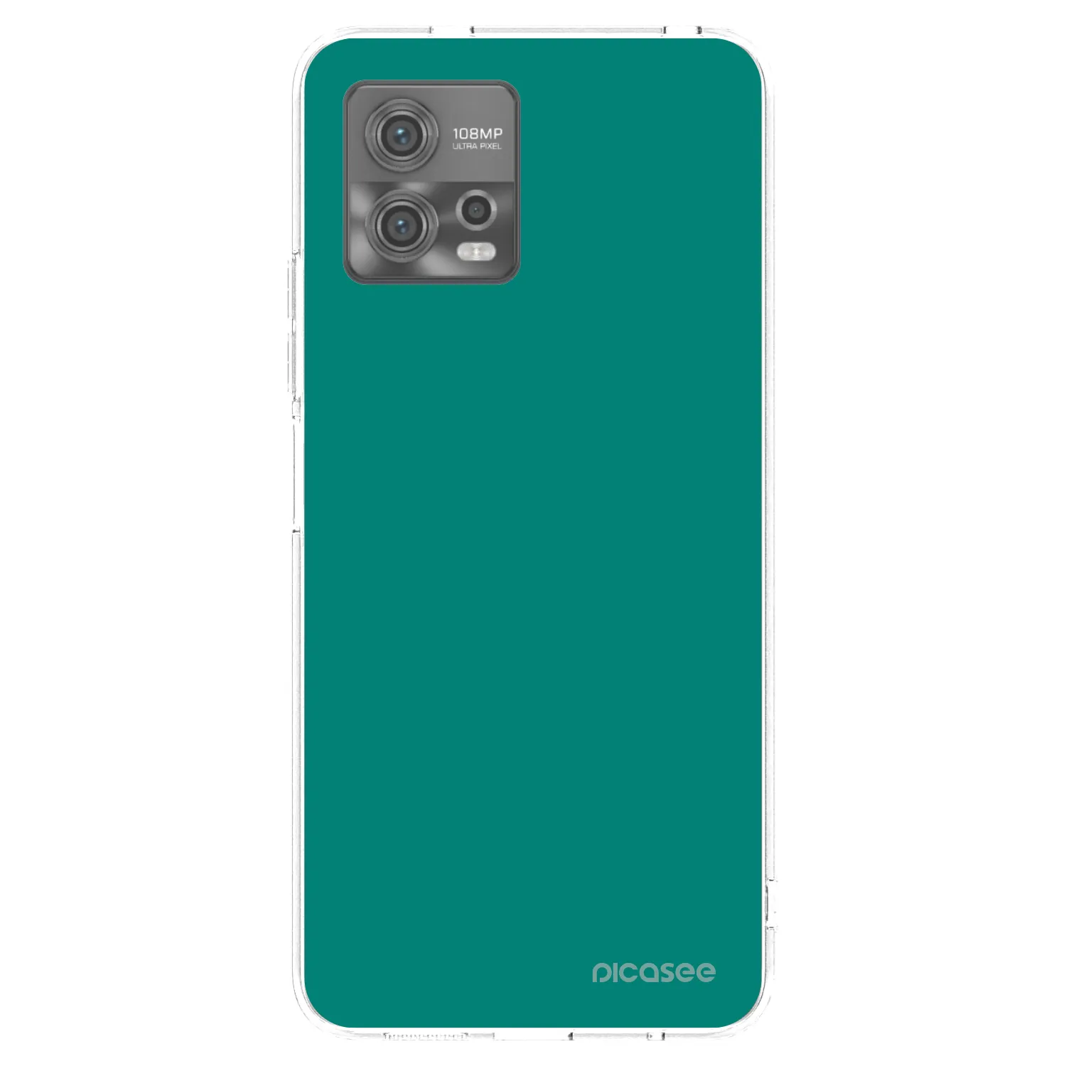 Picasee silikónový prehľadný obal pre Motorola Moto G72 - Emerald Mist