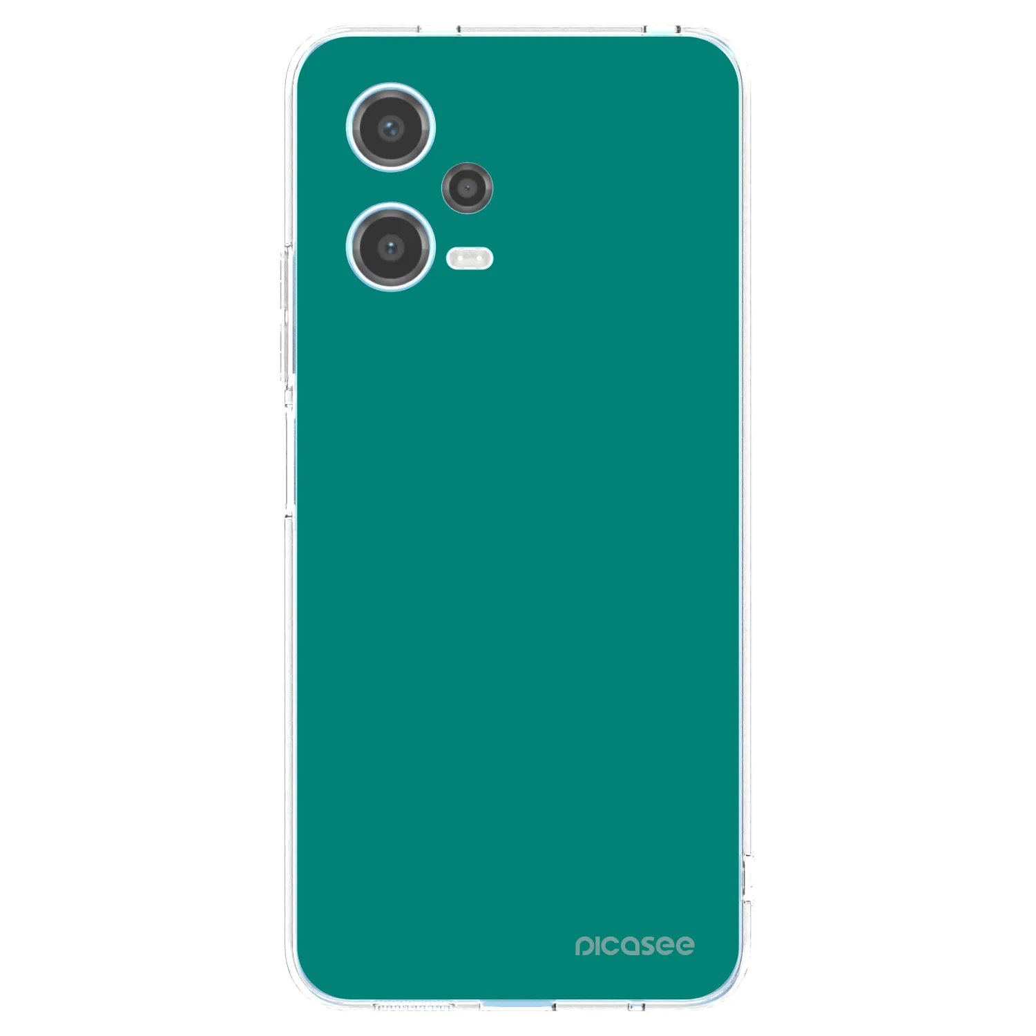 Picasee silikónový prehľadný obal pre Xiaomi Redmi Note 12 5G - Emerald Mist