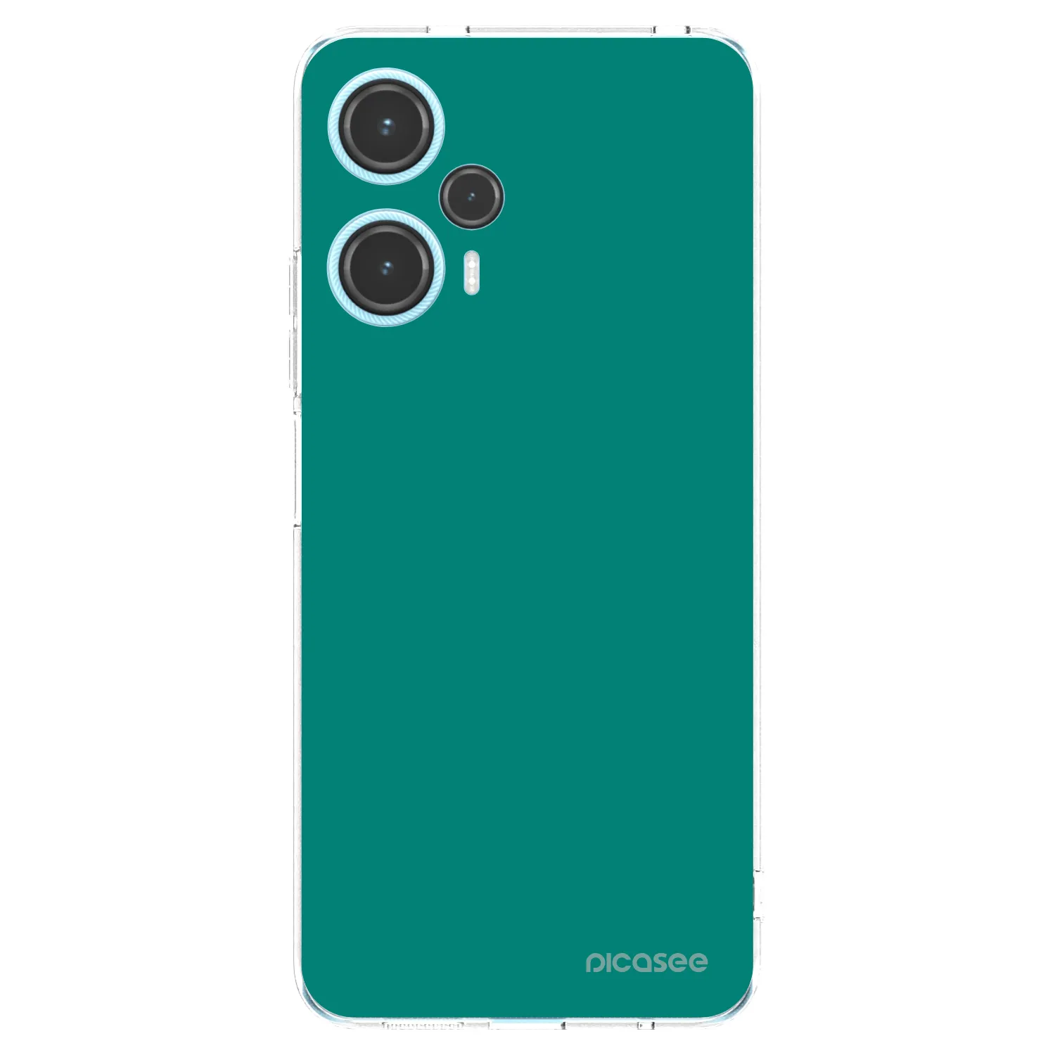 Picasee silikónový prehľadný obal pre Xiaomi Poco F5 - Emerald Mist