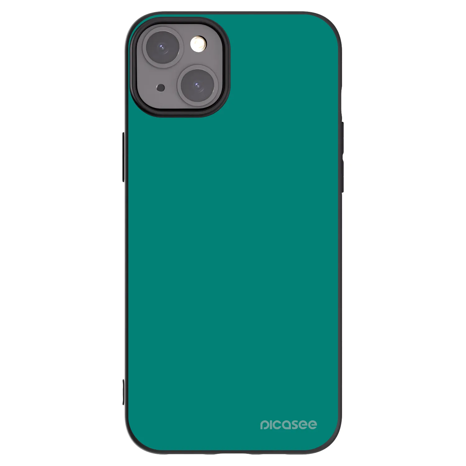 Picasee silikónový čierny obal pre Apple iPhone 15 Plus - Emerald Mist