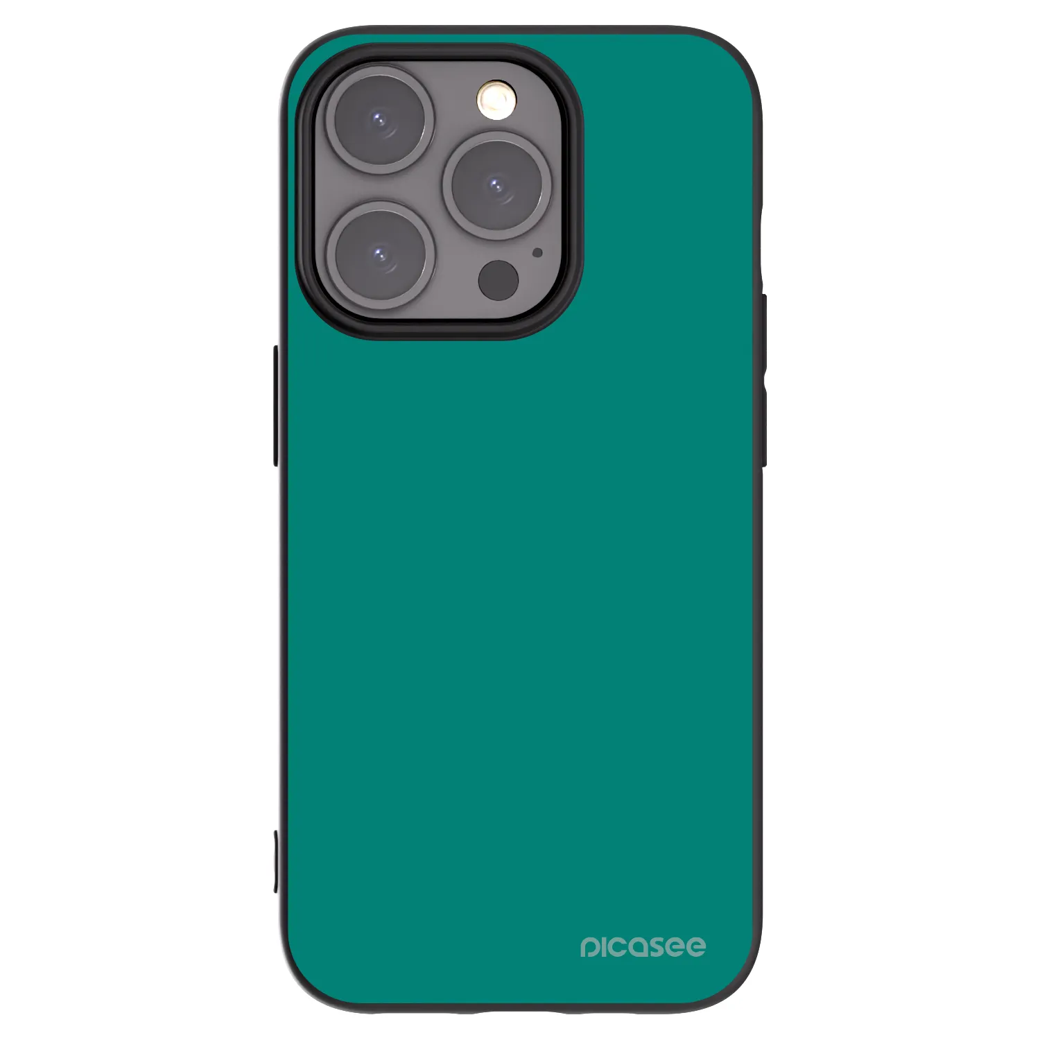 Silikónový čierny obal pre Apple iPhone 15 Pro - Emerald Mist