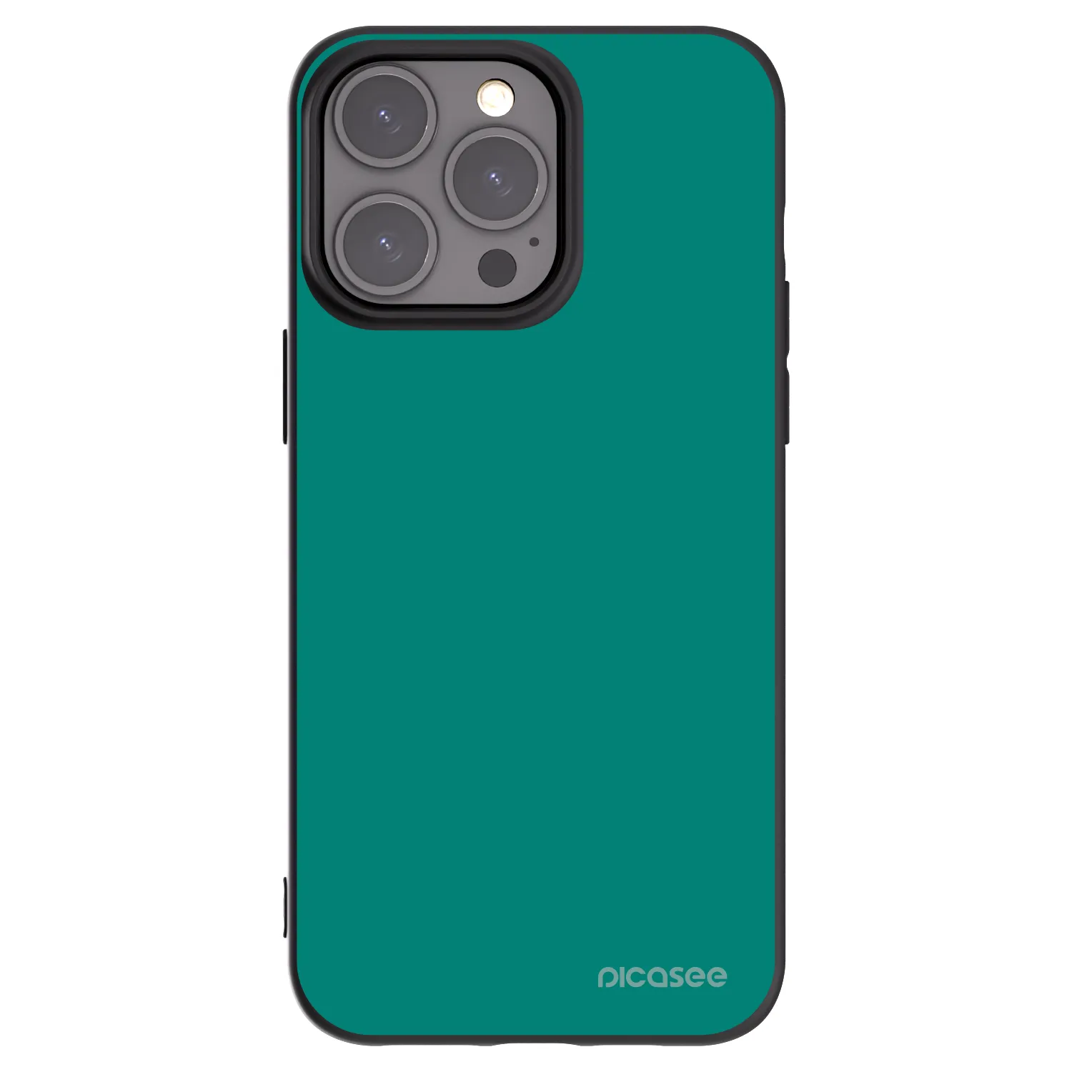 Picasee silikónový čierny obal pre Apple iPhone 15 Pro Max - Emerald Mist